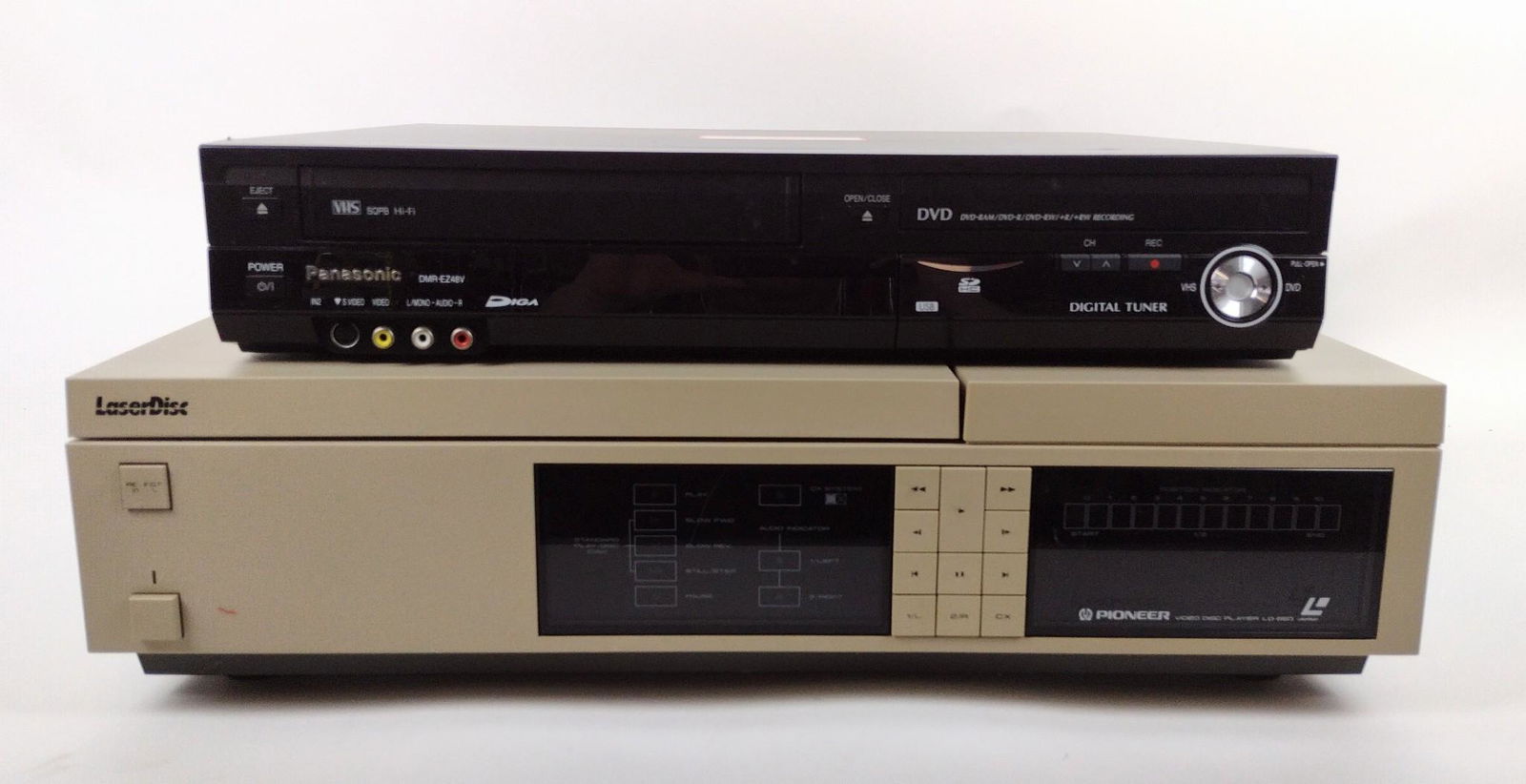 Panasonic DVD/VHS & Pioneer Video Disc Player (1 of 3)