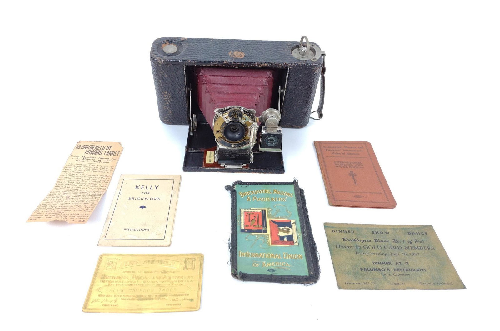 8 Pcs Incl Kodak Folding Camera & Masons Ephemera (1 of 11)