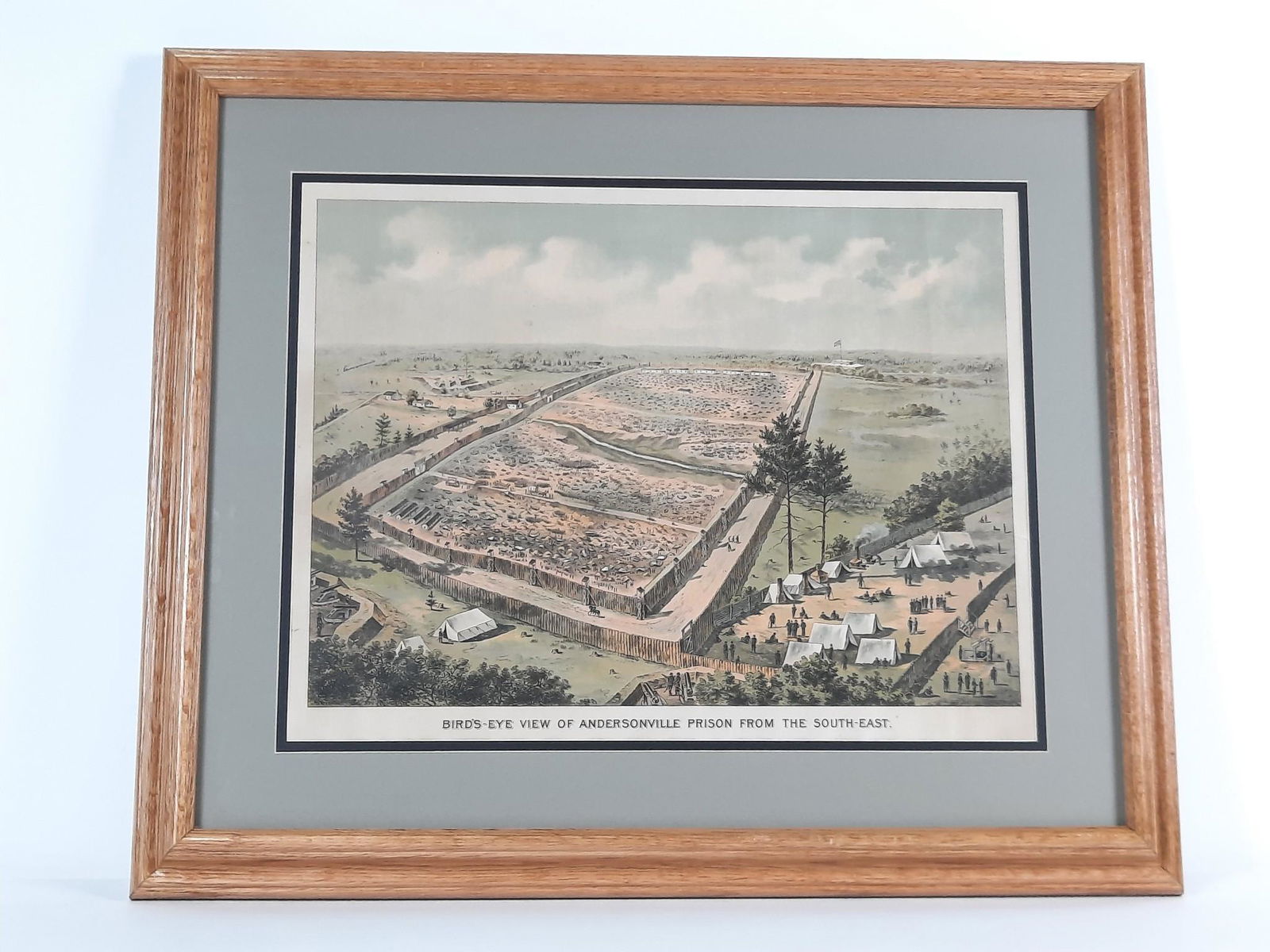 Bird's Eye View of Andersonville Prison From The South East Print (1 of 3)