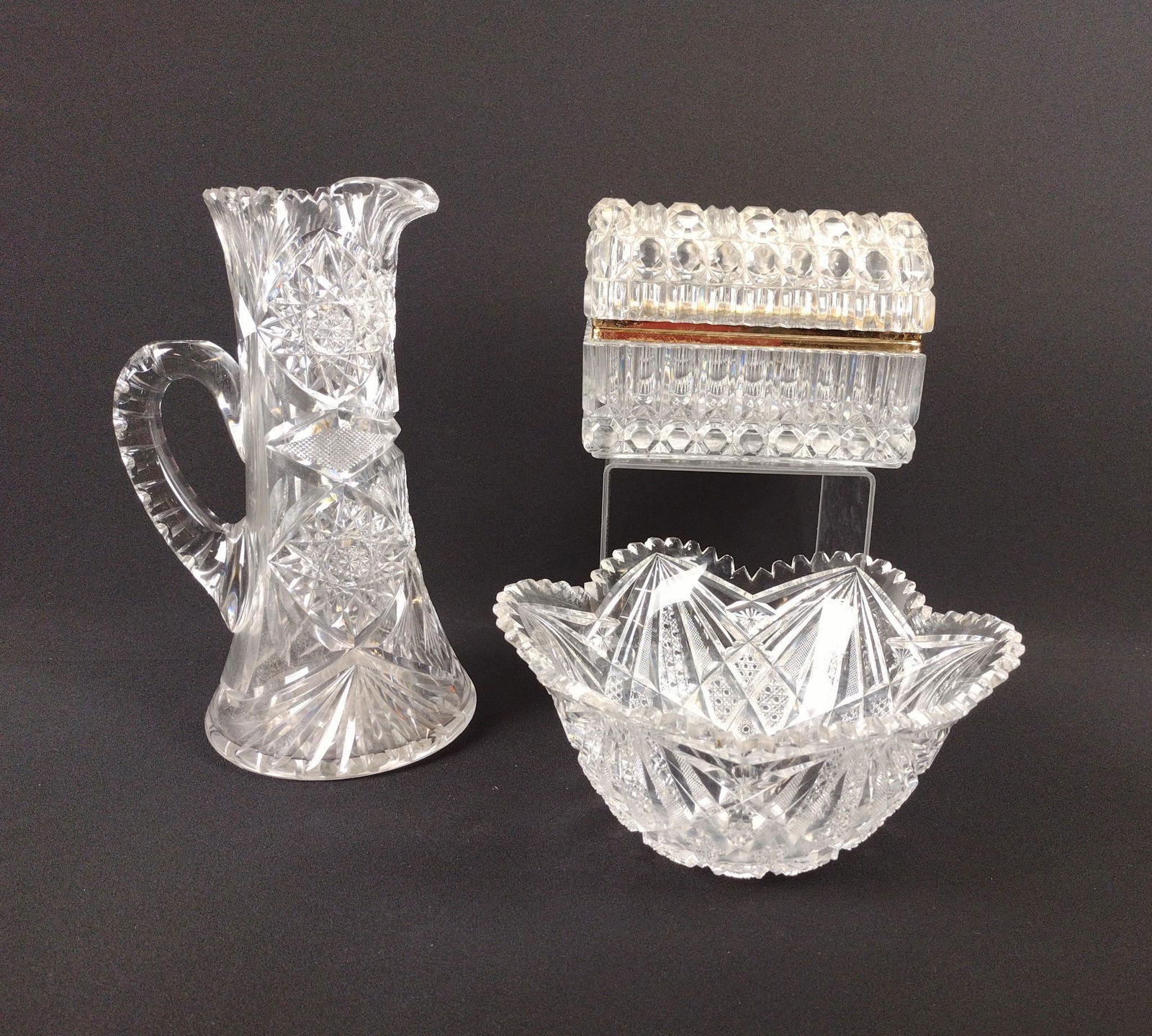 3 Pcs Glassware Incl Echt Vergoldet (1 of 2)