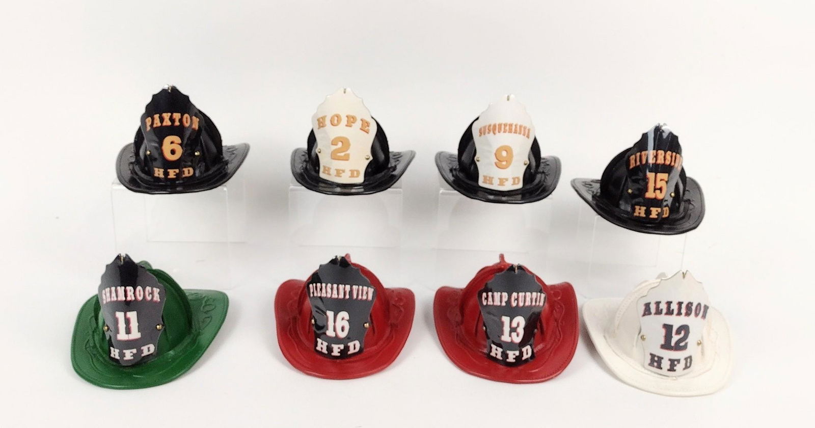8 Leather Mini Fire Helmets (1 of 3)