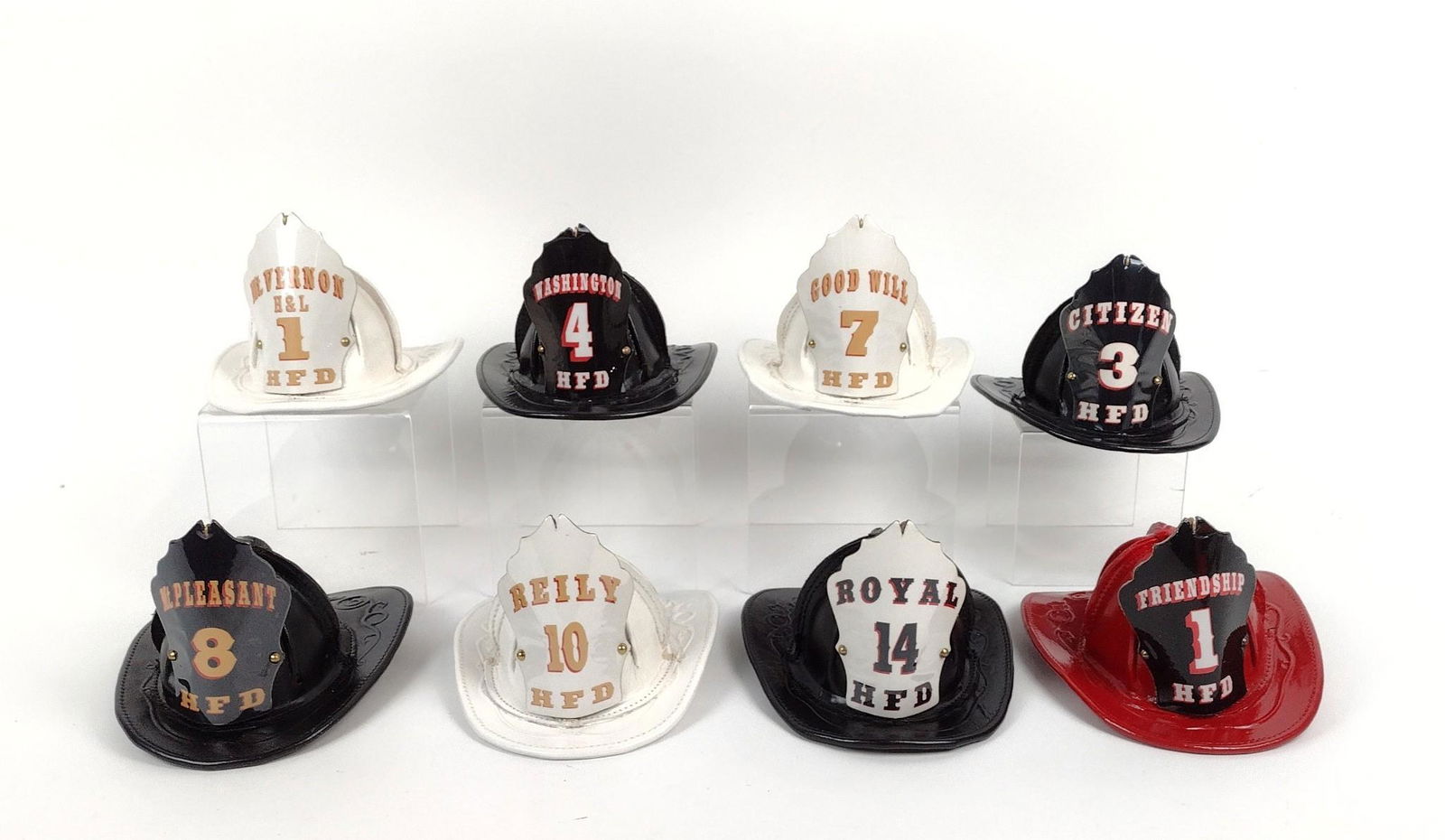 8 Leather Mini Fire Helmets (1 of 3)