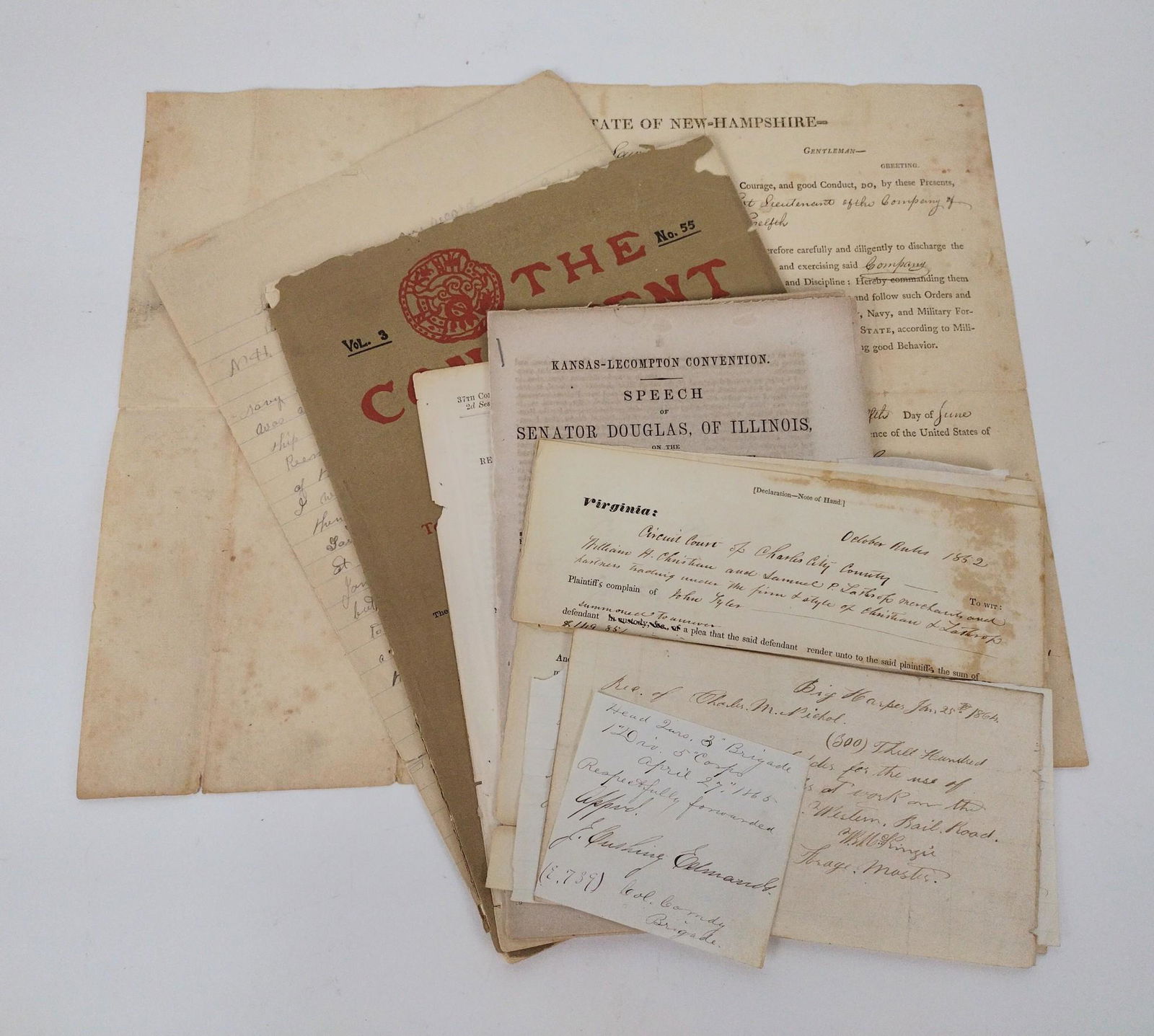 Collection of 9 Printed and Manuscript Items (1 of 6)