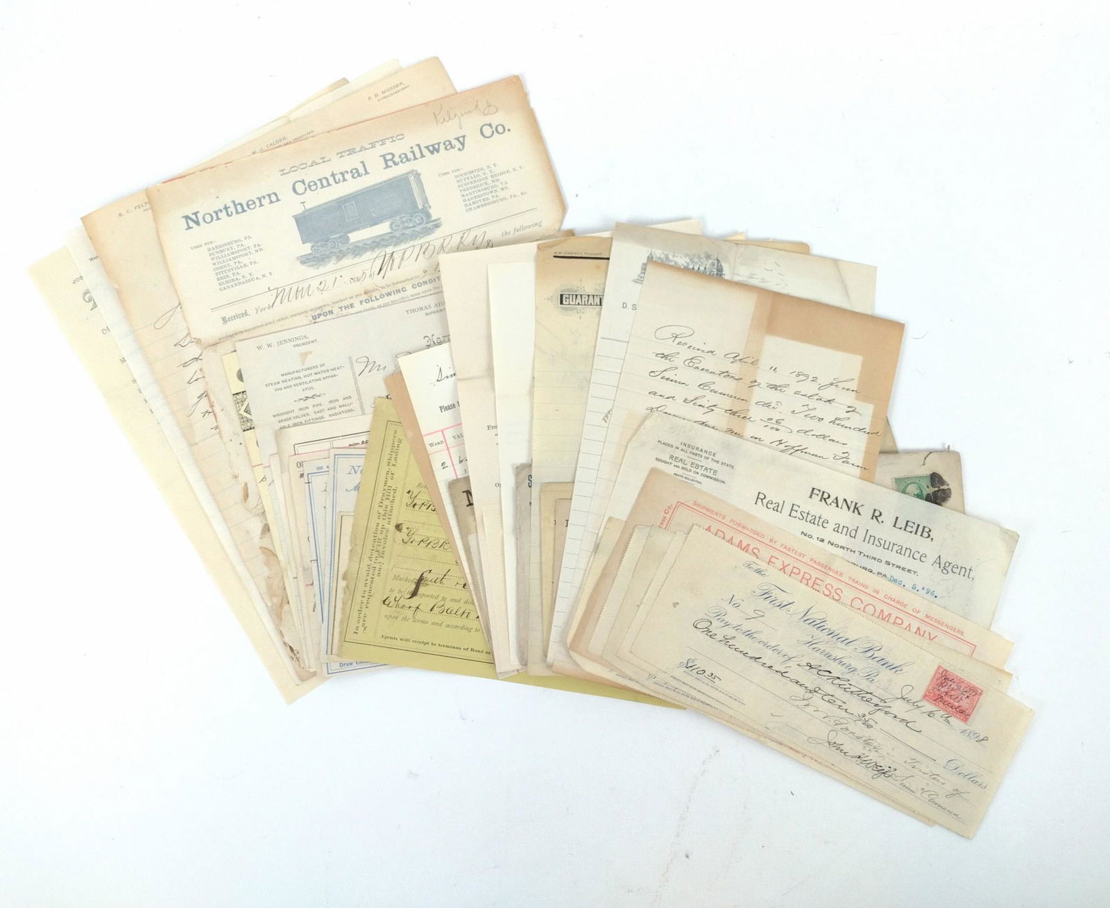 Bills & Documents Relating to Harrisburg & South-Central Pa. (1 of 8)