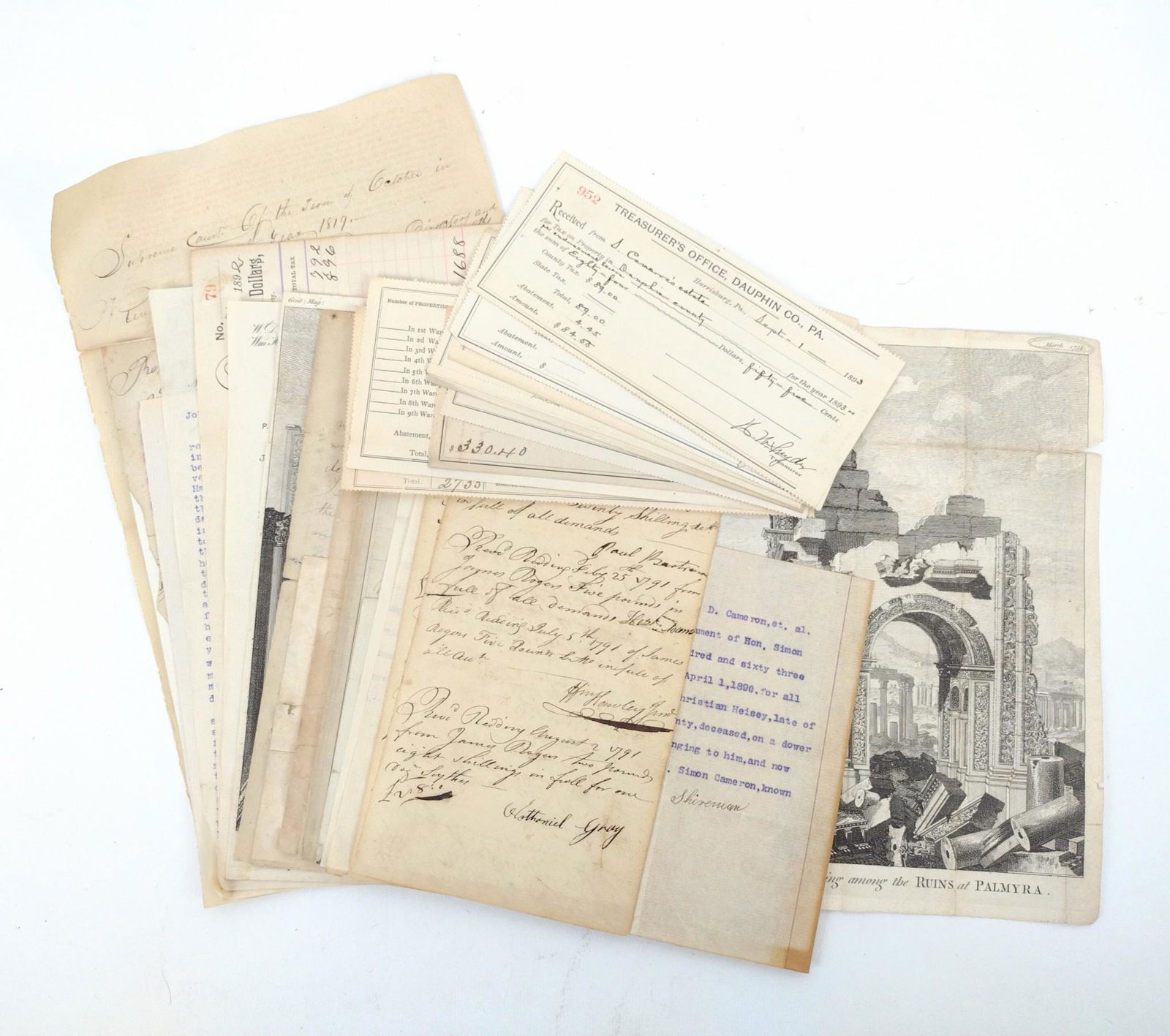 Large Grouping of 18th/19th c Documents incl Supreme Court (1 of 9)