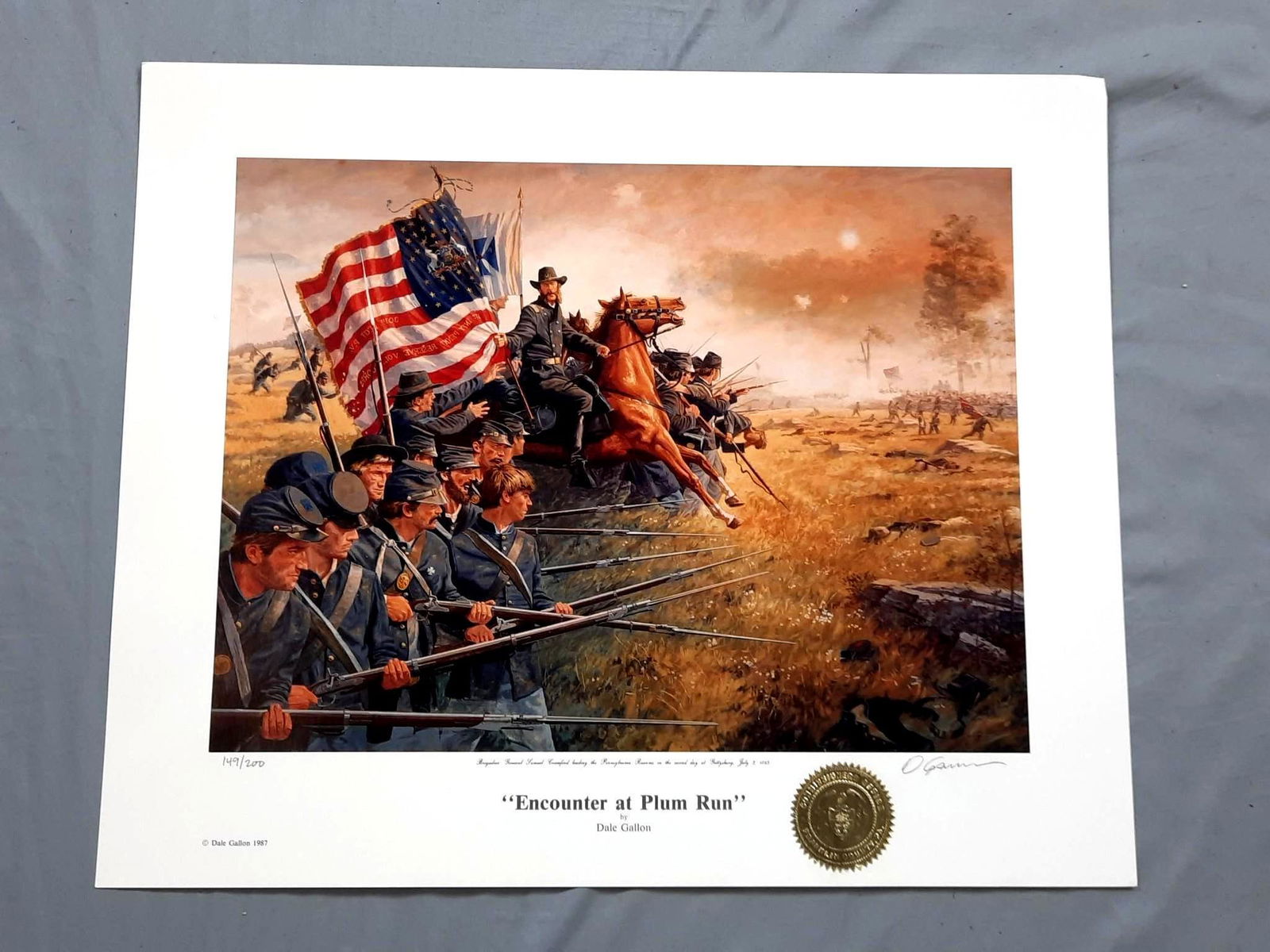 Dale Gallon "Encounter at Plum Run" Ltd Ed Print (1 of 5)