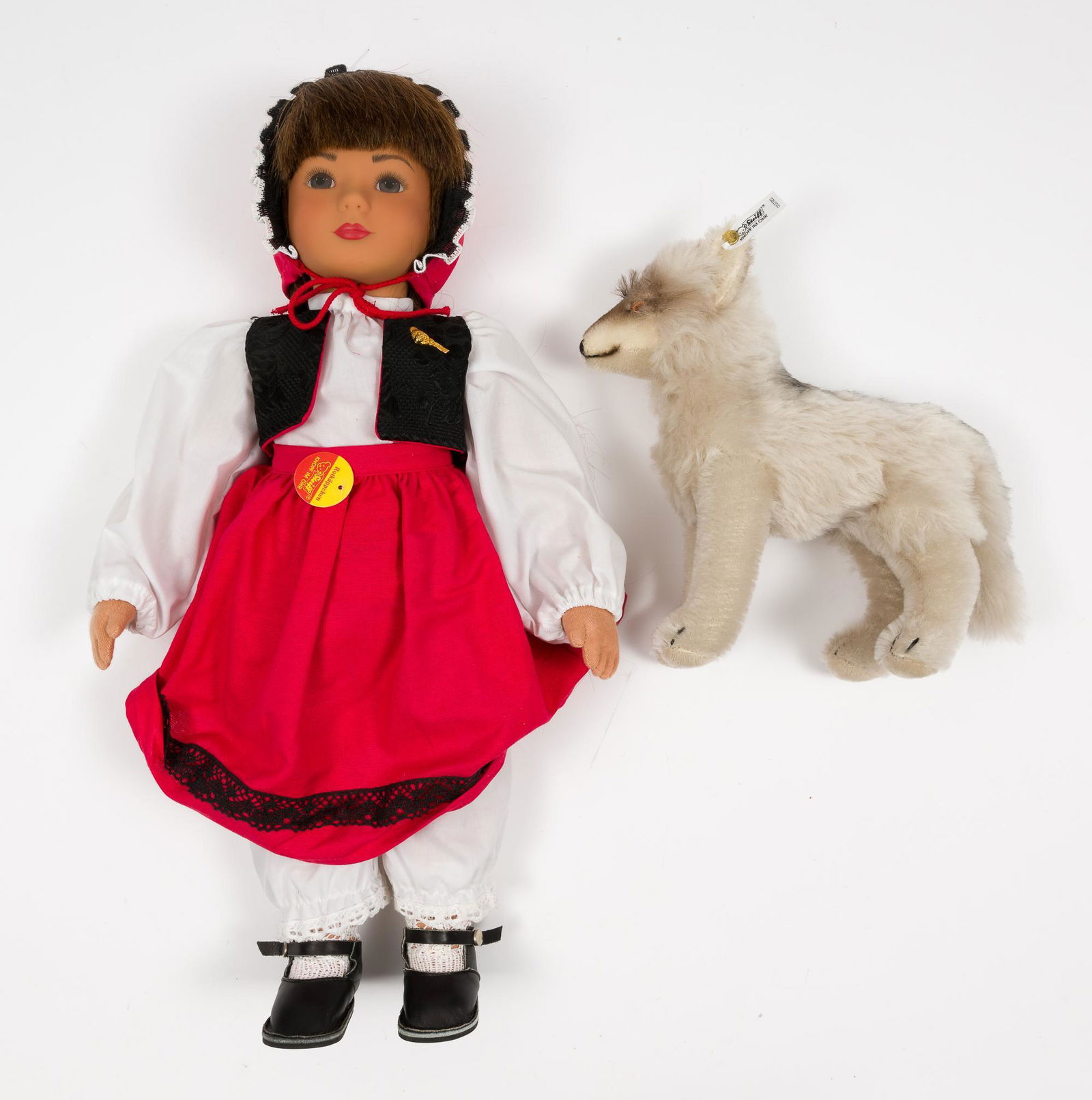 Steiff Little Red Riding Hood Doll with Wolf (1 of 4)
