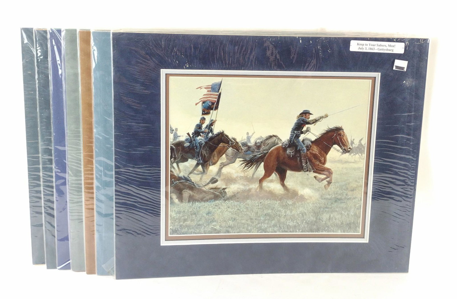 7 Mort Kunstler Civil War Prints: Each 16" high x 20" wide. All unframed. RM The item(s) in this lot are being sold from the Estate of Stephen Reed. IMPORTANT: Before bidding, please read the terms and conditions. When you registered 