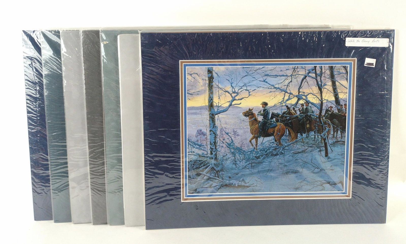 7 Mort Kunstler Civil War Prints: Each 16" high x 20" wide. All unframed. RM The item(s) in this lot are being sold from the Estate of Stephen Reed. IMPORTANT: Before bidding, please read the terms and conditions. When you registered 
