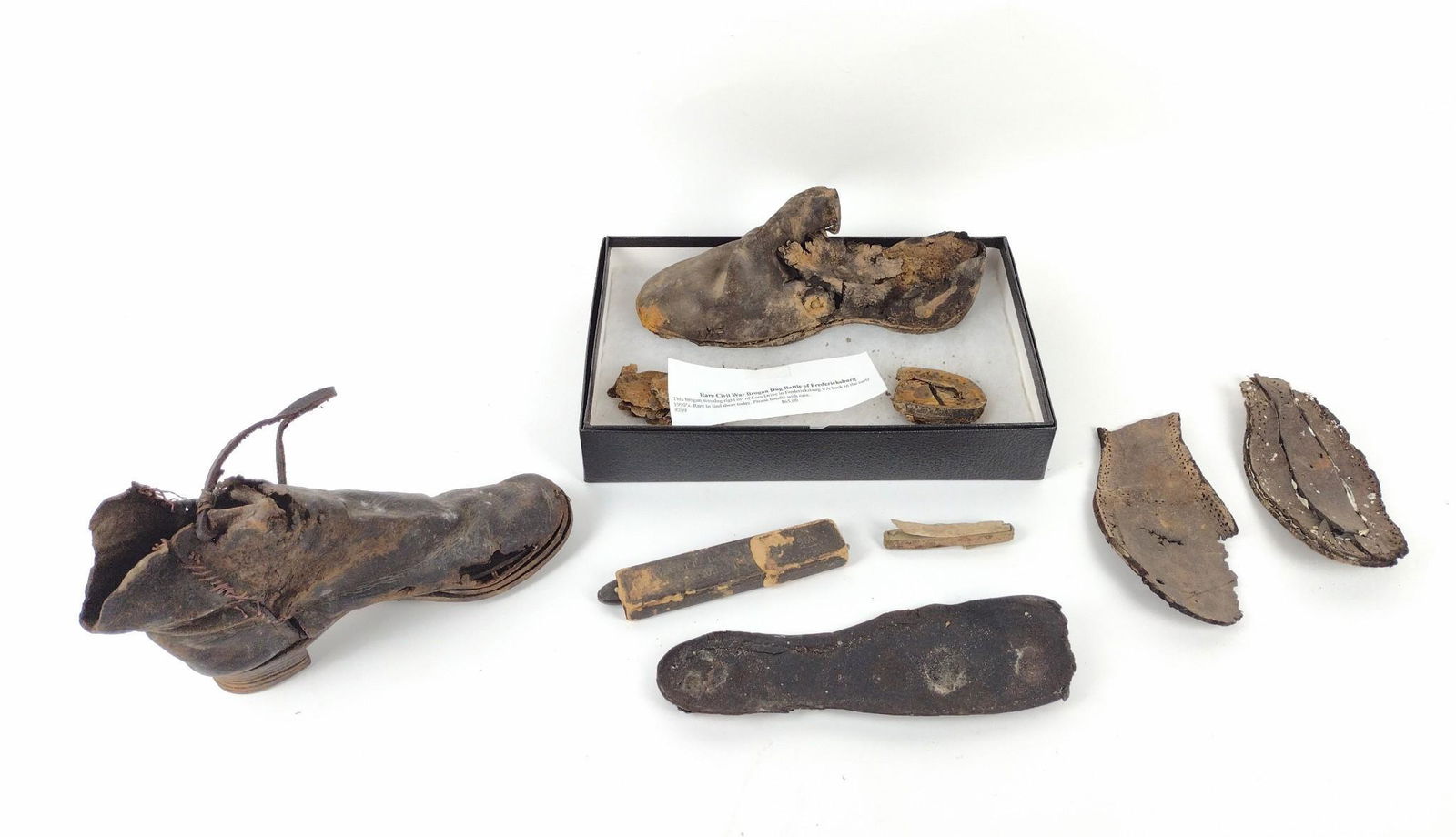 7 Civil War Era Shoe and Blade Relics incl Battle of Fredericksburg (1 of 4)
