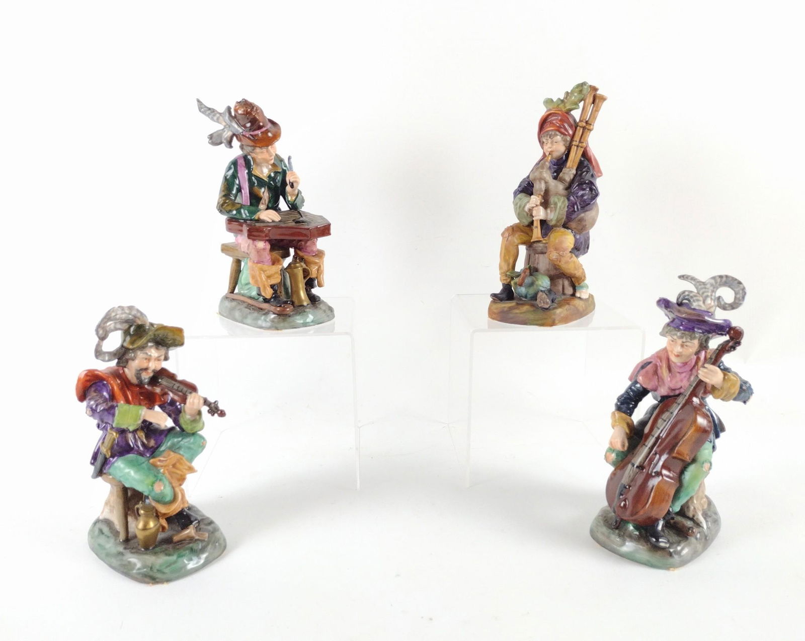 4 Capodimonte Musician Figurines (1 of 4)