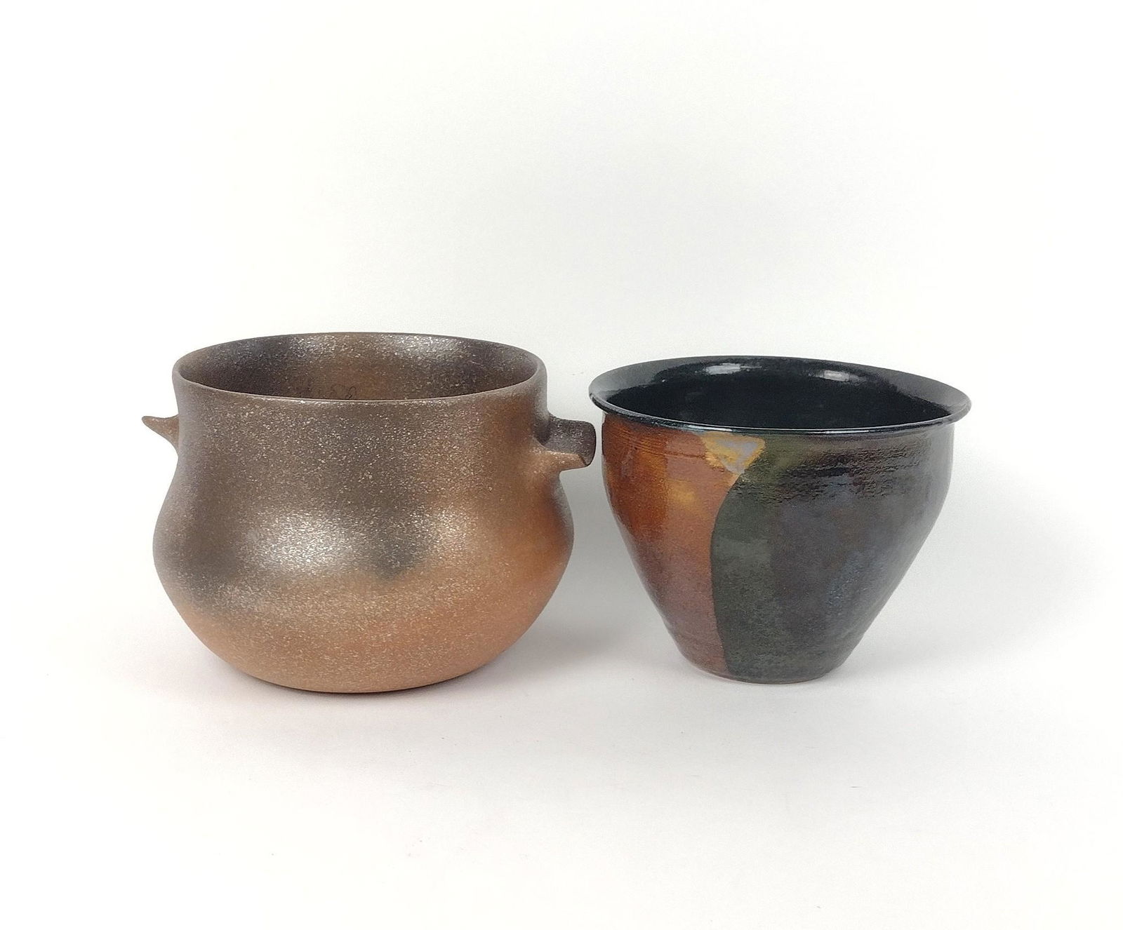2 Studio Pottery Pots (1 of 3)