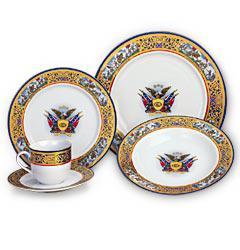 20 Pc Franklin Mint Pride of the Confederacy Dinnerware: Stock photo used to represent dinnerware. Pieces in original packaging and not removed from boxes. LR The item(s) in this lot are being sold from the Estate of Stephen Reed. IMPORTANT: Before bidding,