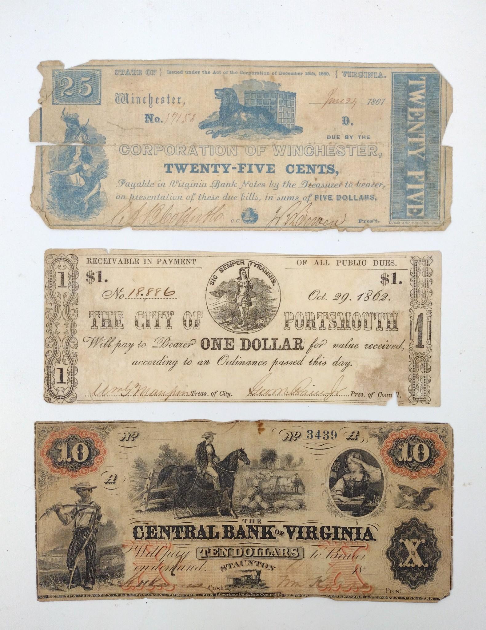 3 Pcs Obsolete Currency (1 of 2)