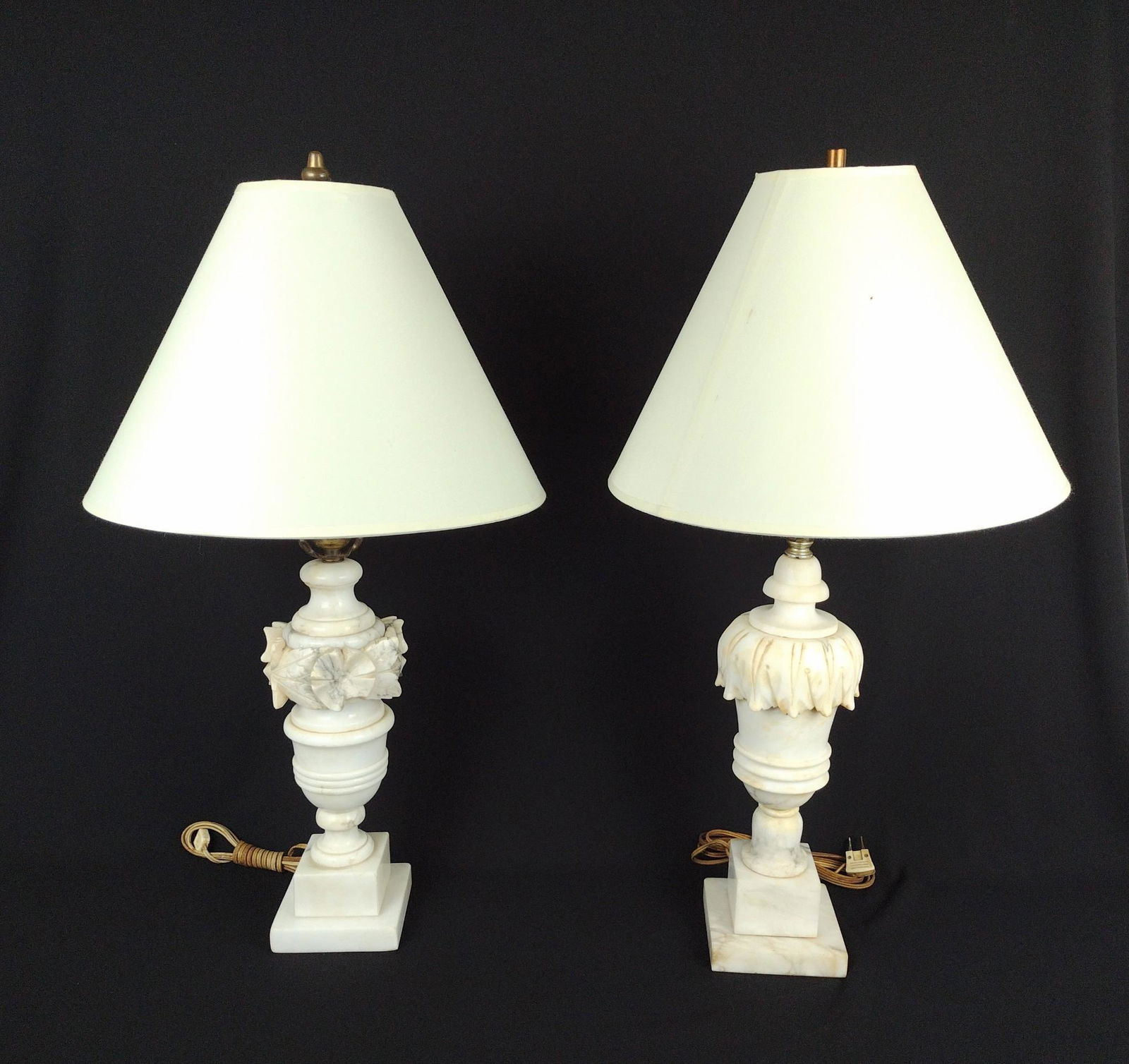 2 Alabaster Table Lamps (1 of 4)