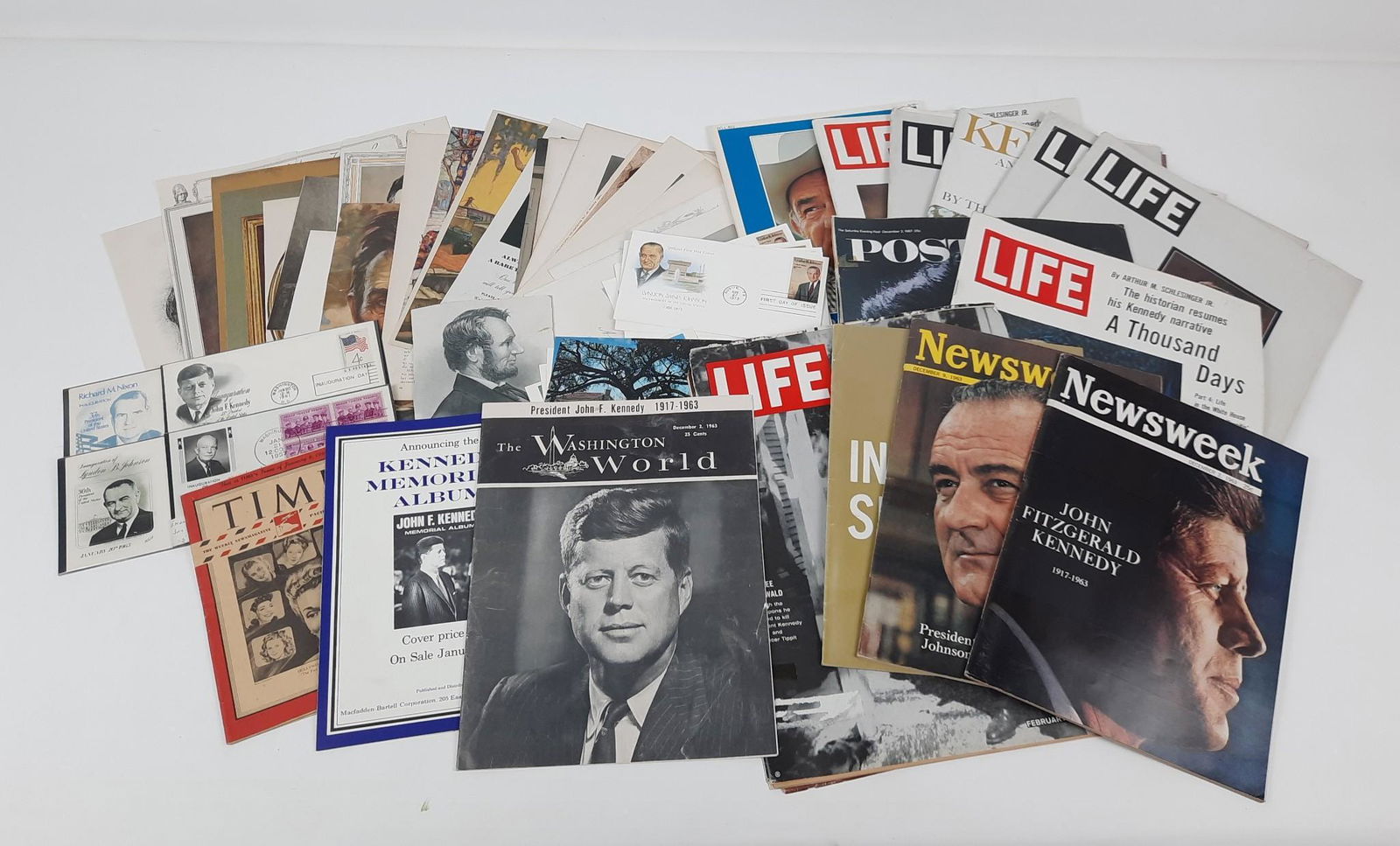 Grouping of Presidential Ephemeria incl Lincoln (1 of 7)