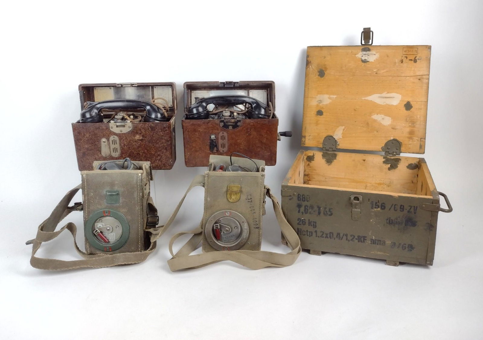 4 Field Phones & Ammo Crate (1 of 6)