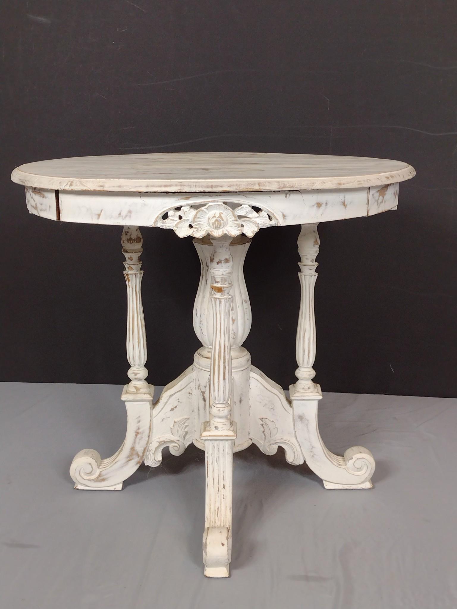 White Painted Occasional Table (1 of 6)