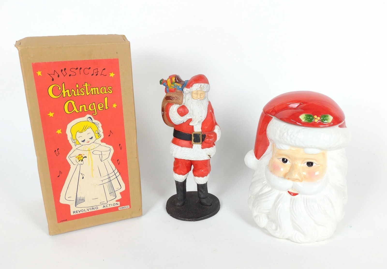 3 Pcs Vintage Christmas Incl Cookie Jar (1 of 3)