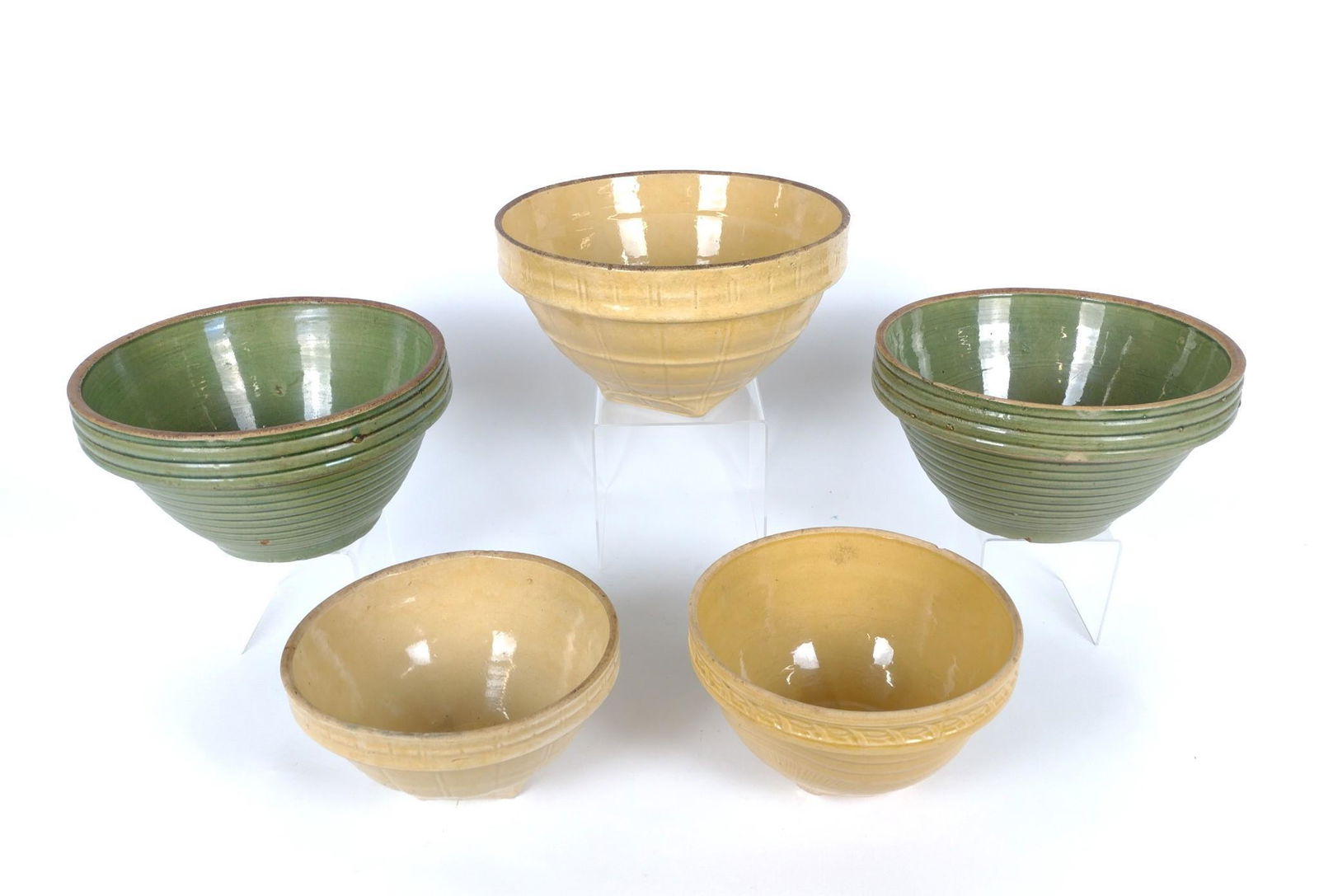 5 Vintage Stoneware Bowls (1 of 9)