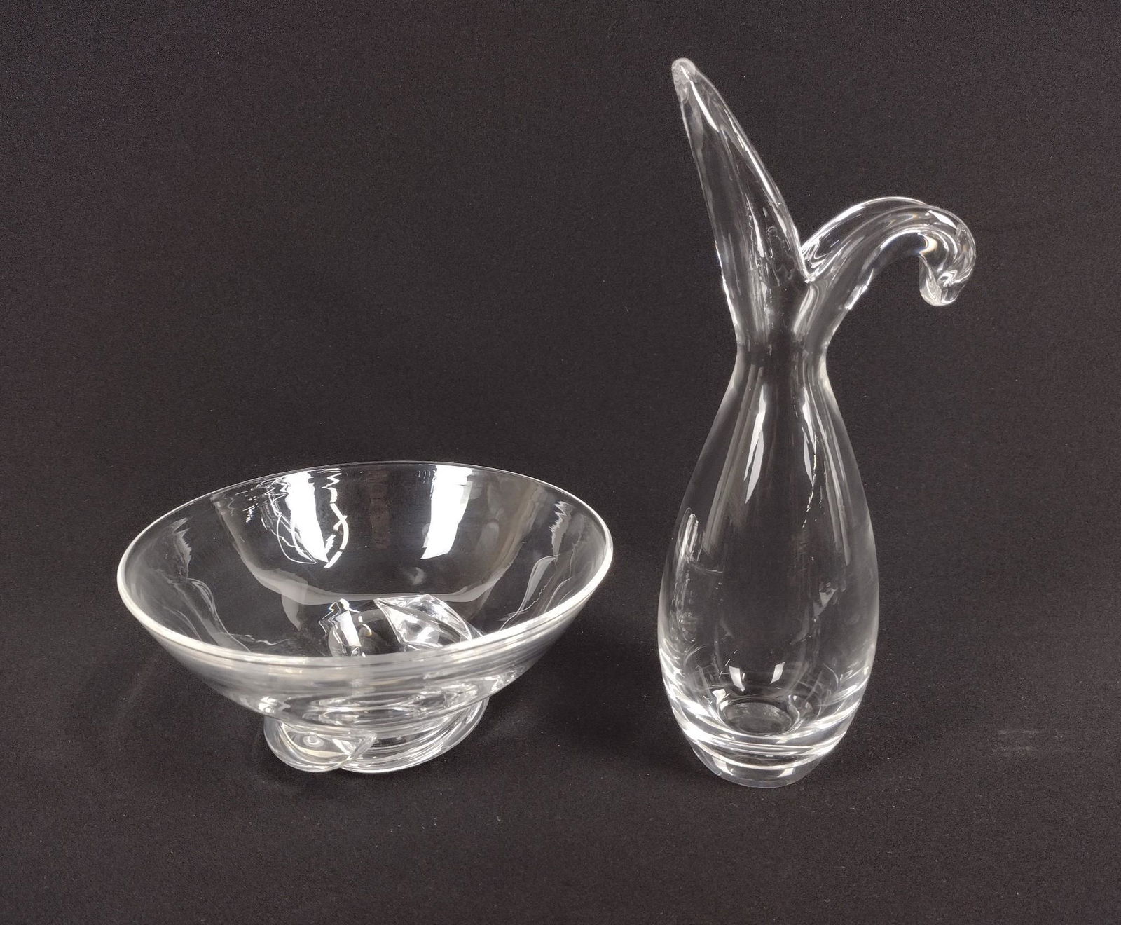 2 Pcs Steuben incl Bowl & Vase (1 of 3)
