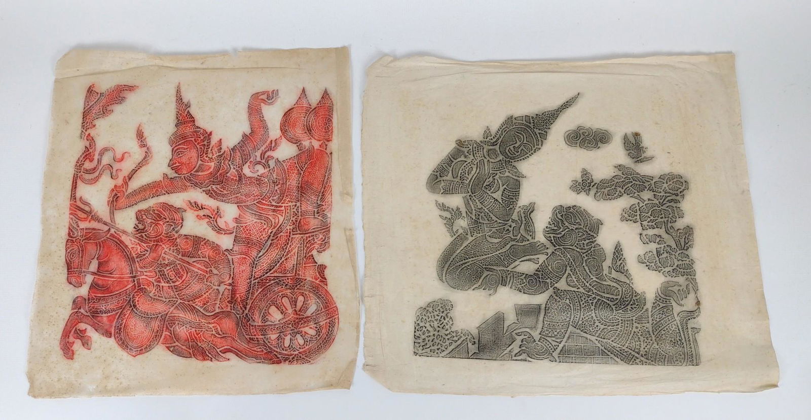 2 Brass Temple Rubbings (1 of 4)