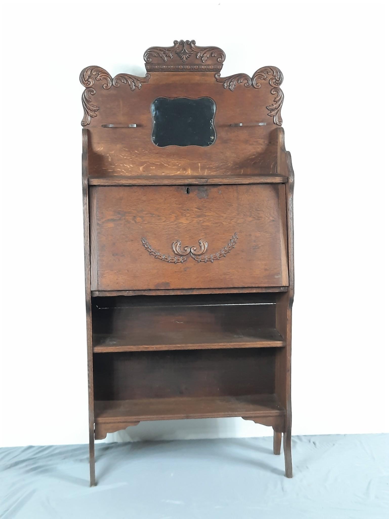 Drop Front Desk with Bookcase (1 of 4)