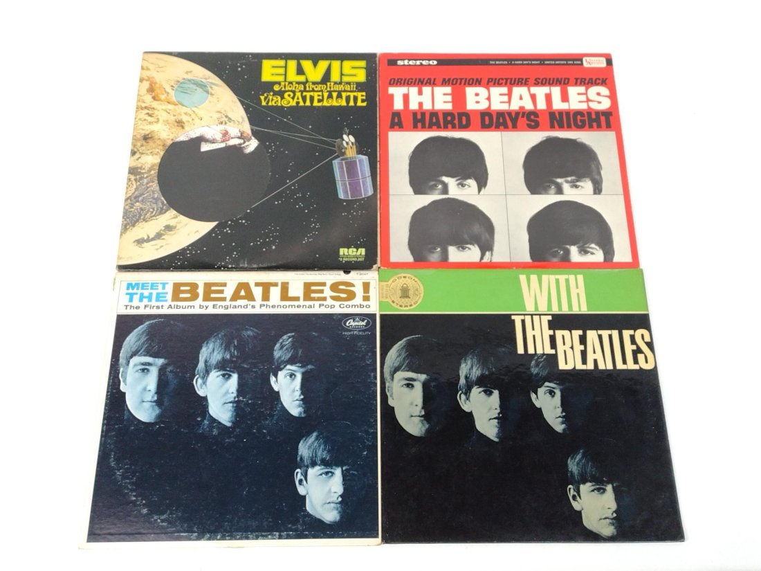4 Beatles and Elvis Records (1 of 9)