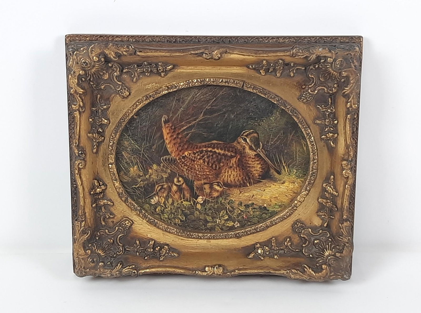 Pheasants Print on Board (1 of 4)