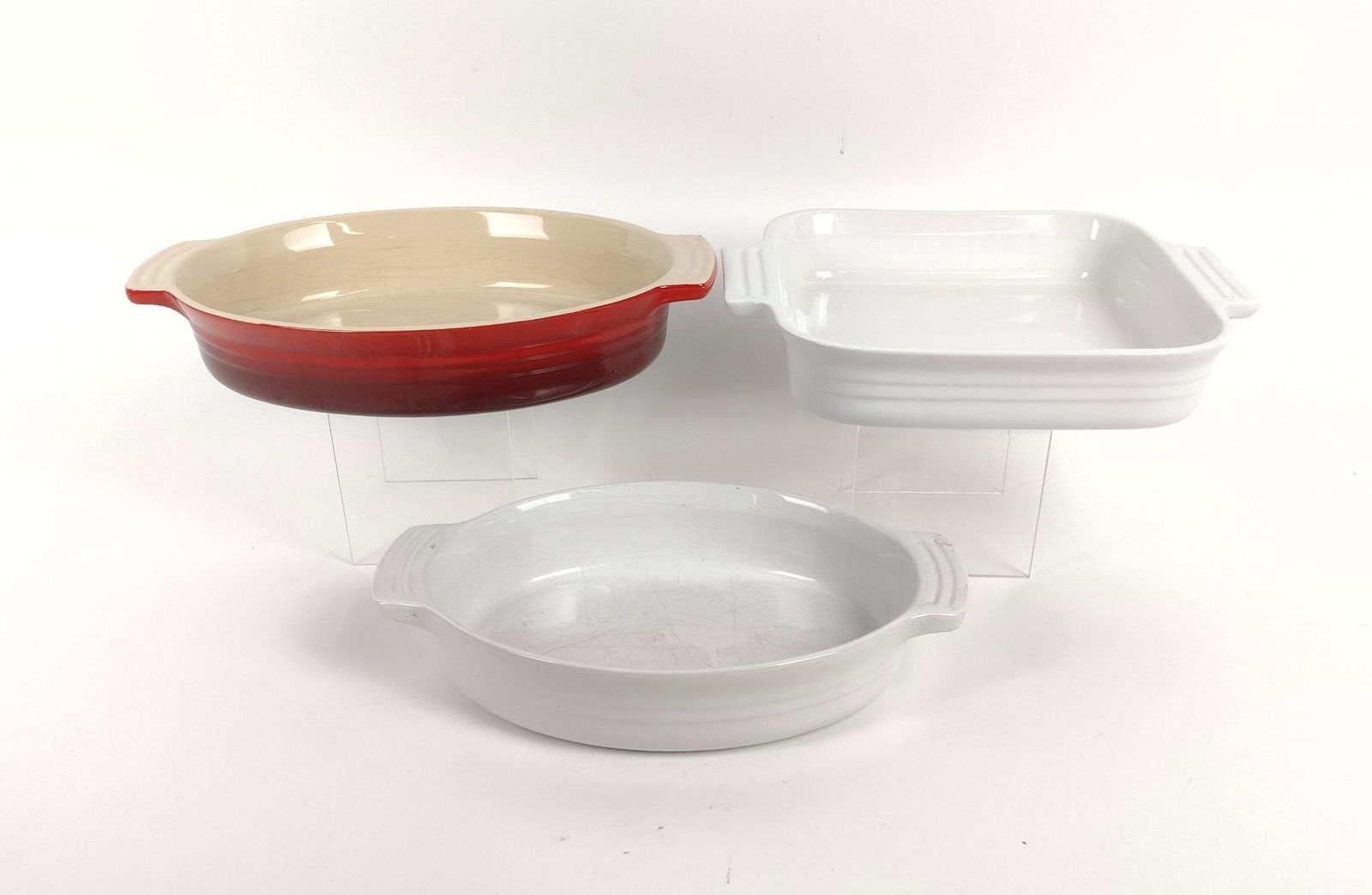 3 Pcs Le Creuset Stoneware Baking Dishes (1 of 3)