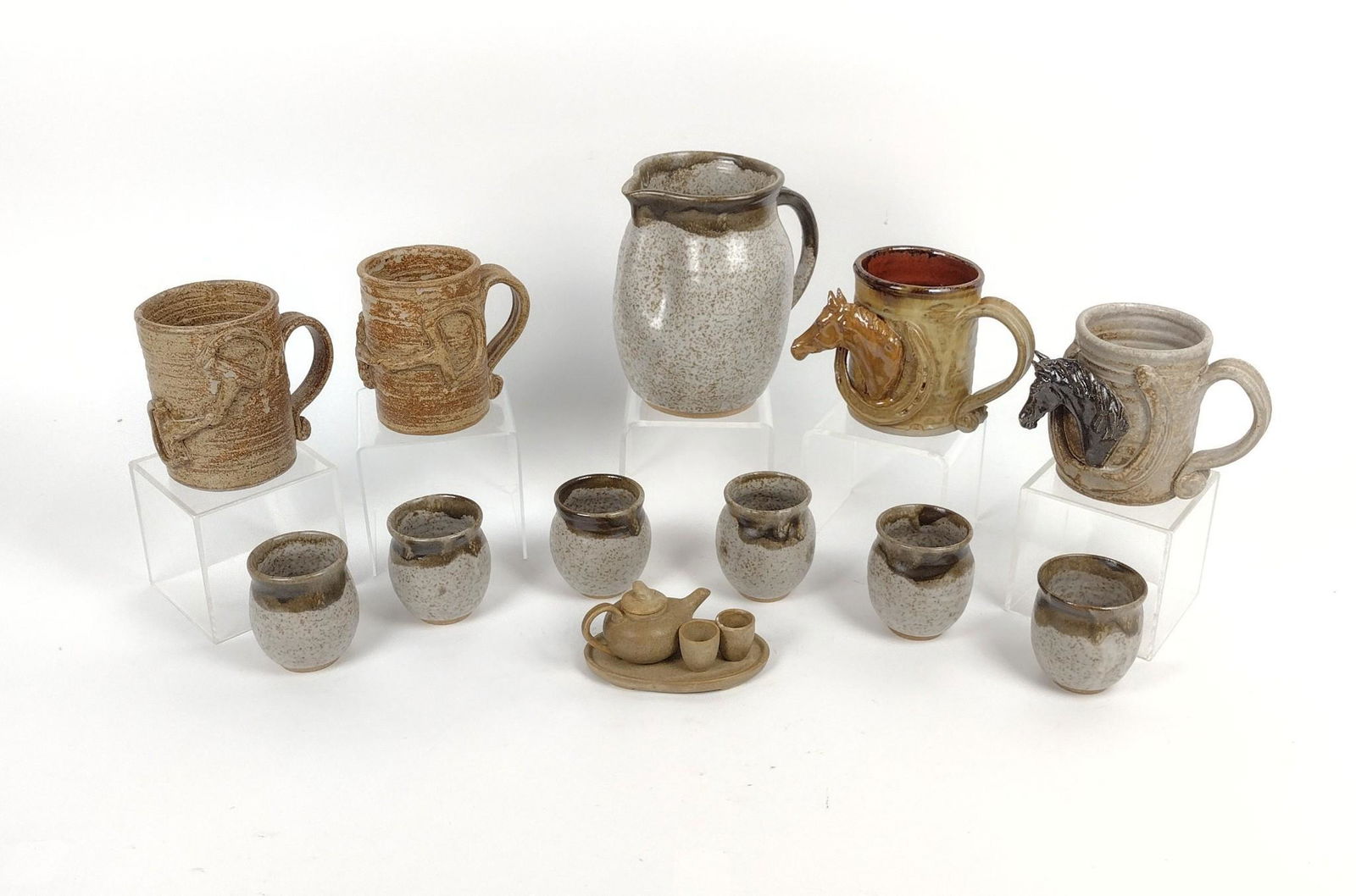15 Pcs Studio Pottery incl Jack Middour Pottery (1 of 11)