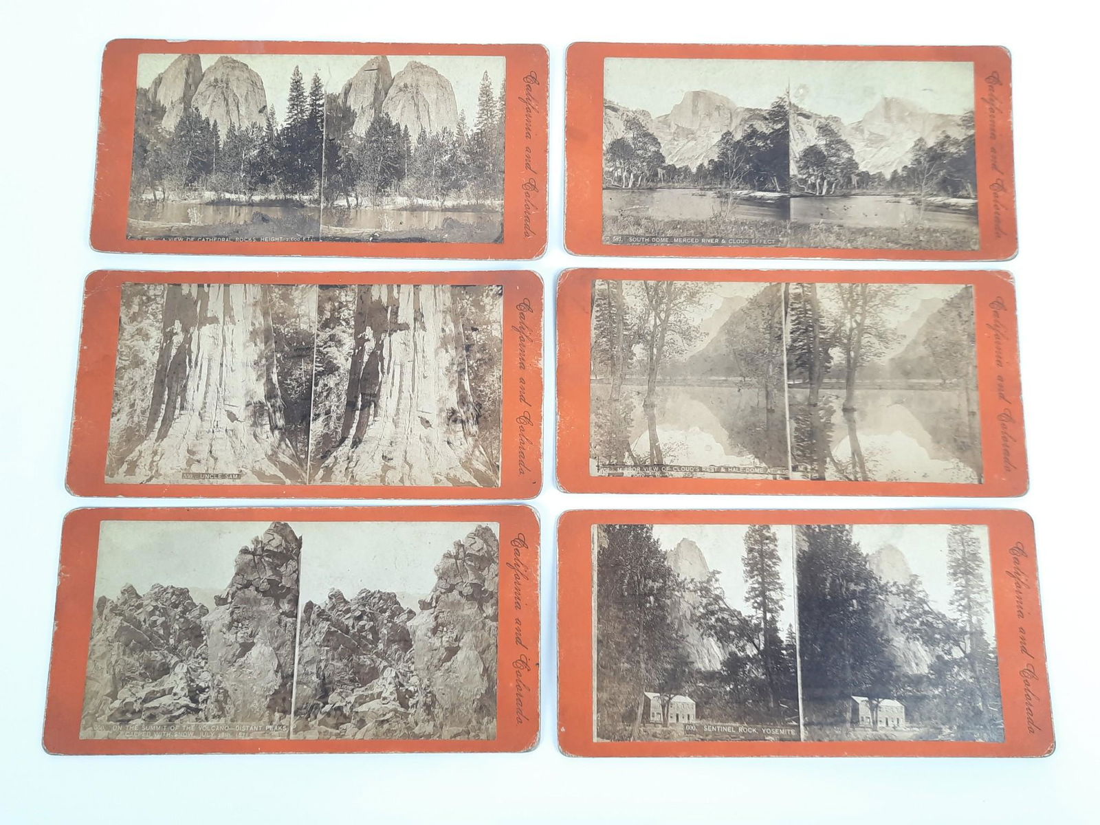 6 California and Colorado Stereoview Cards (1 of 3)
