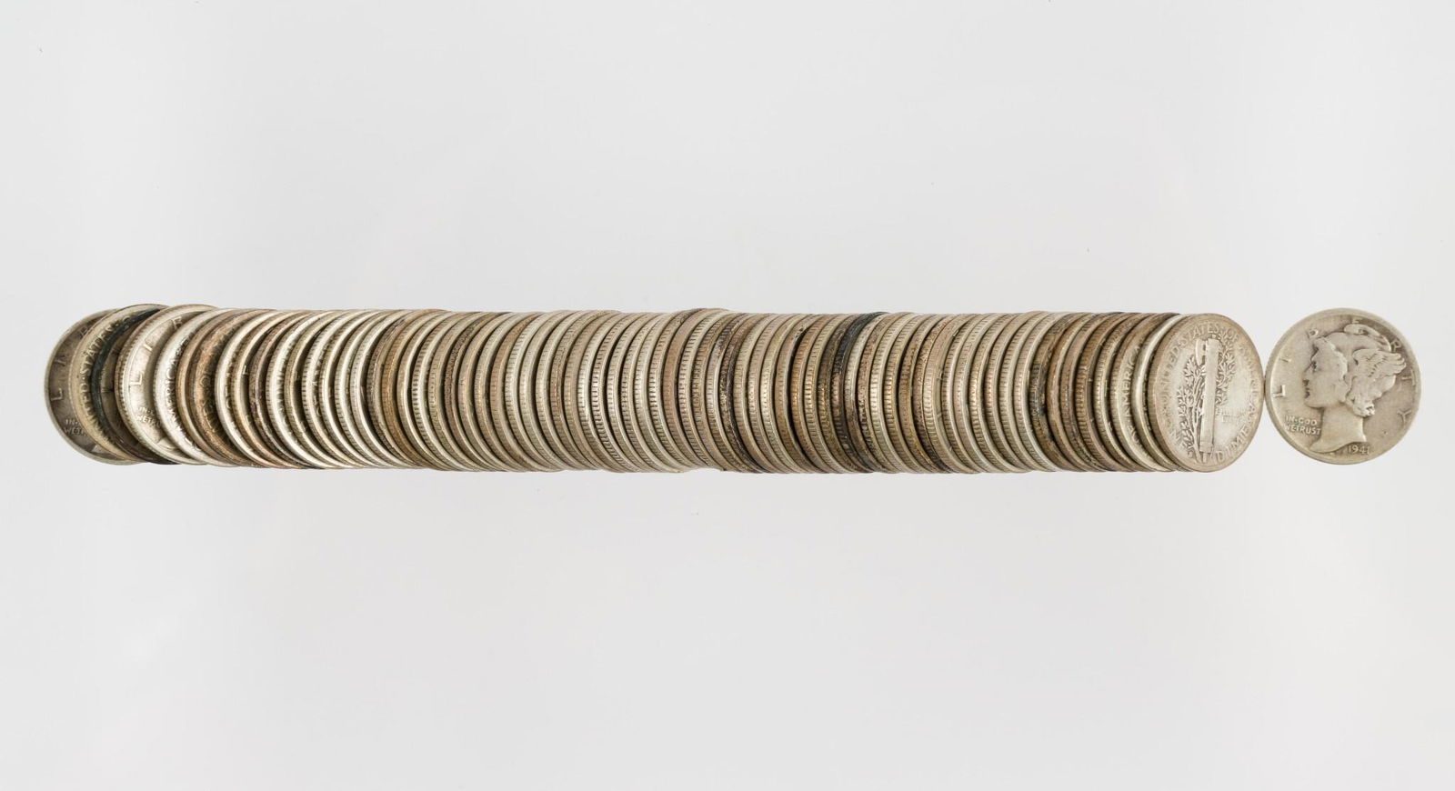 72 U.S. Silver Mercury Dimes 1938-1941 (1 of 1)