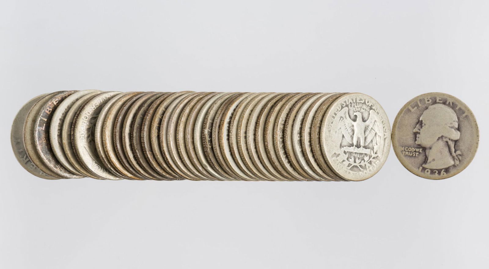 34 U.S. Silver Washington Quarters 1934-1936 (1 of 1)