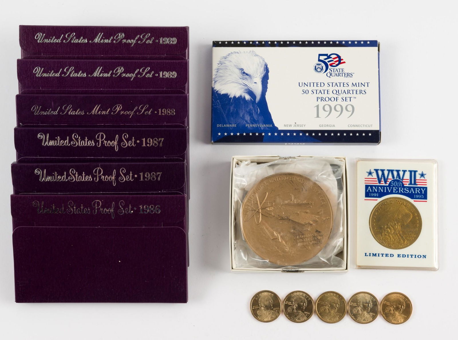 14 U.S. Coins, Proof Sets, & Medals (1 of 4)