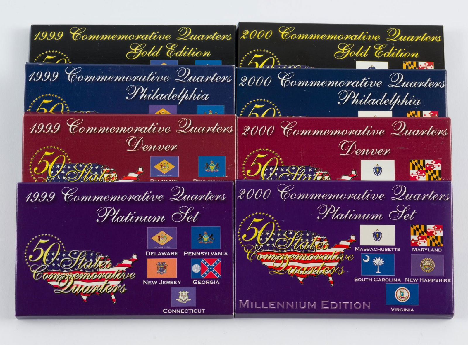 1999 & 2000 State Commemorative Quarter Sets (1 of 1)