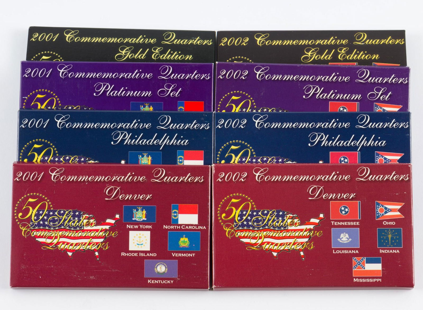 2000 & 2001 State Commemorative Quarter Sets (1 of 1)