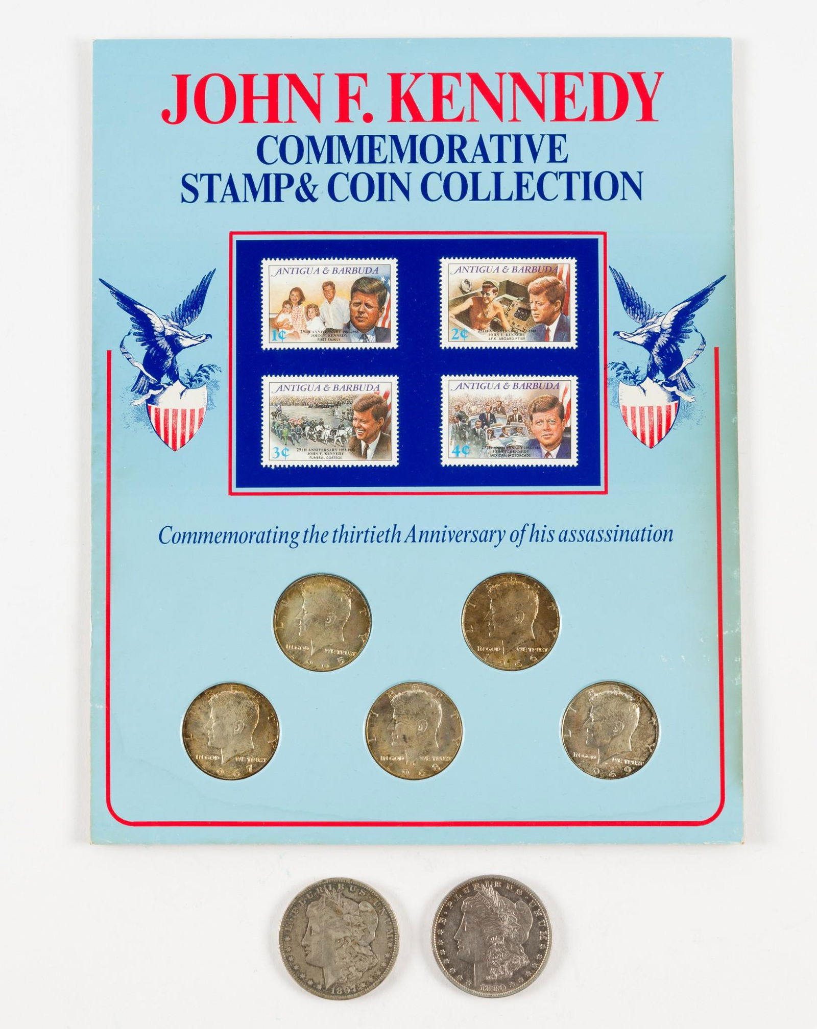 7 U.S. Silver Coins Incl Kennedy Halves (1 of 6)
