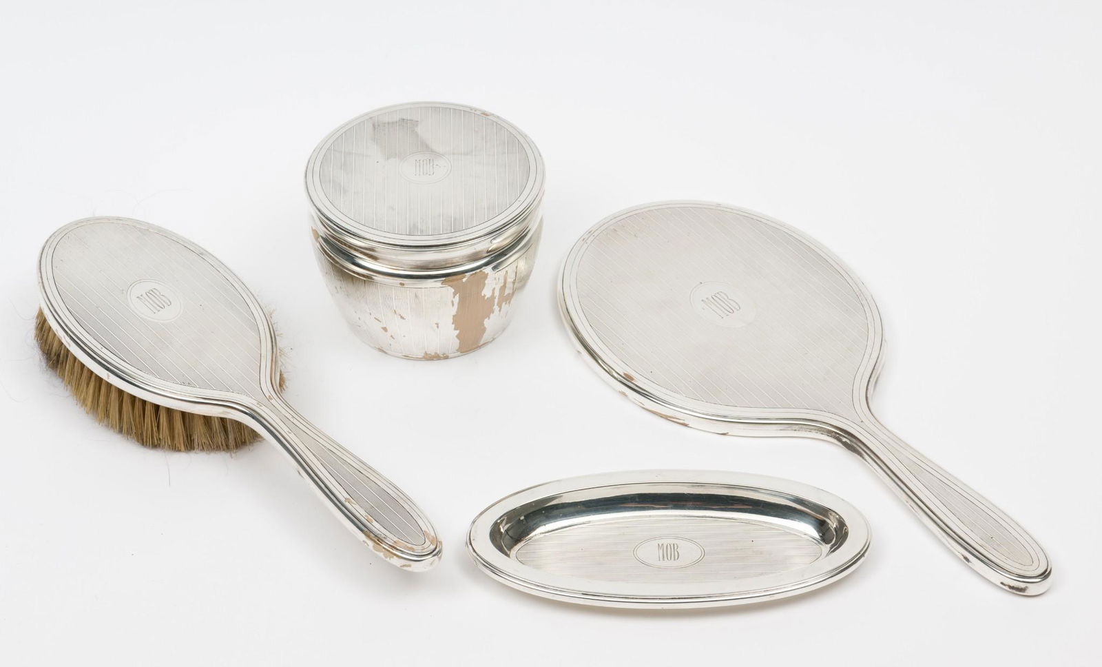 4 Pc Tiffany Sterling Dresser Set (1 of 11)