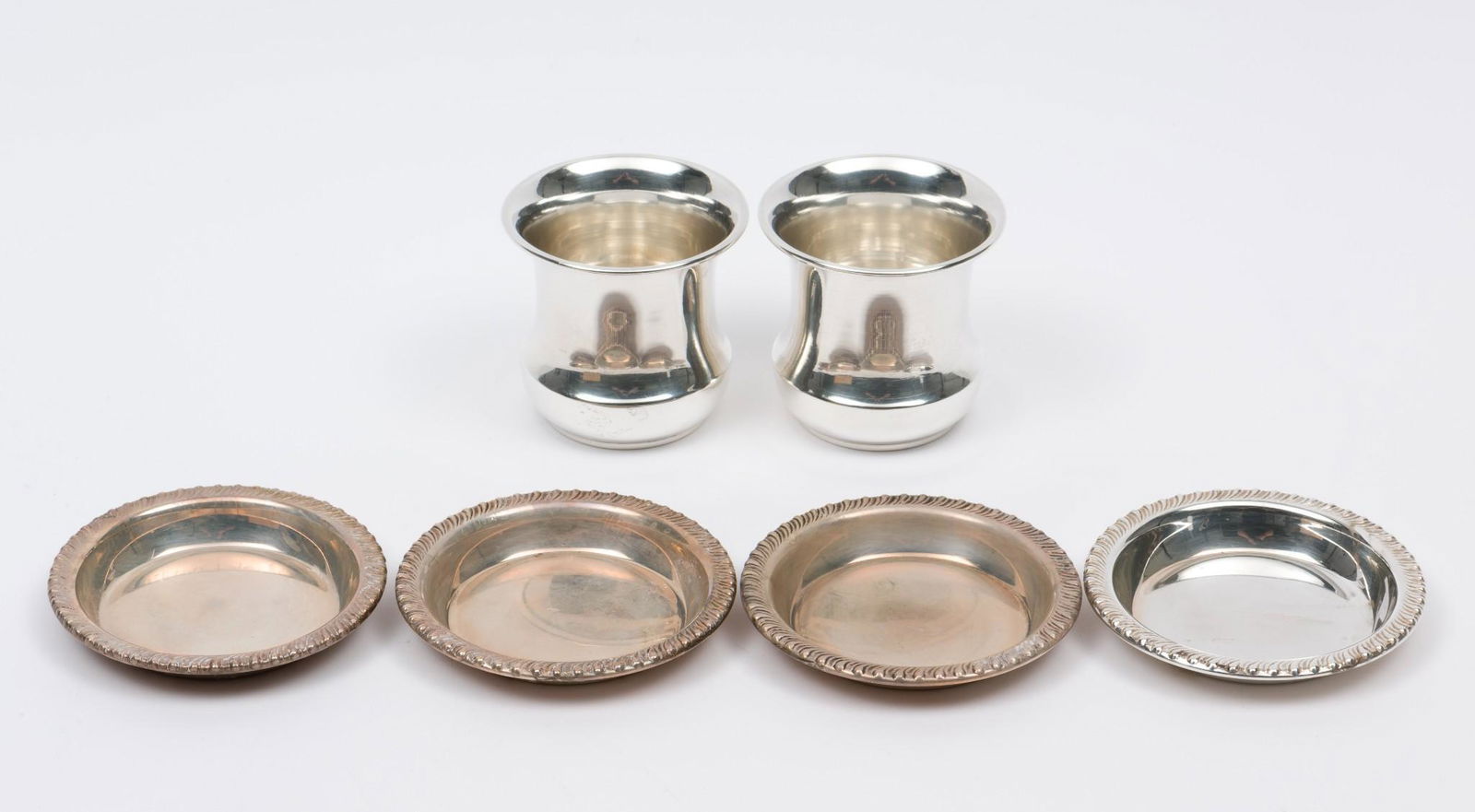 John Wanamaker Sterling Ash Trays & Cigarette Cups (1 of 5)
