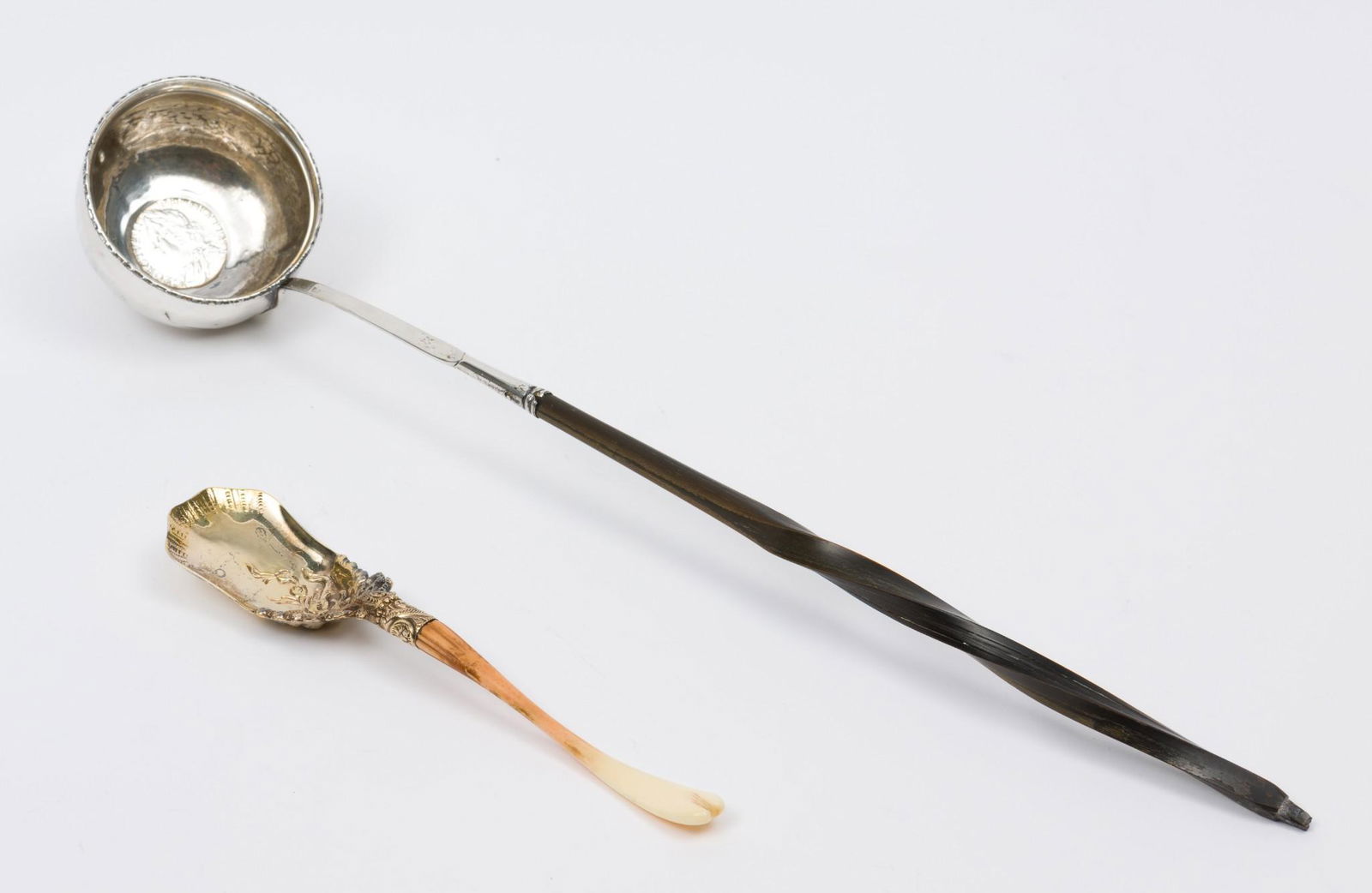 Georgian Toddy Ladle and Whiting Sterling Sugar Spoon (1 of 7)