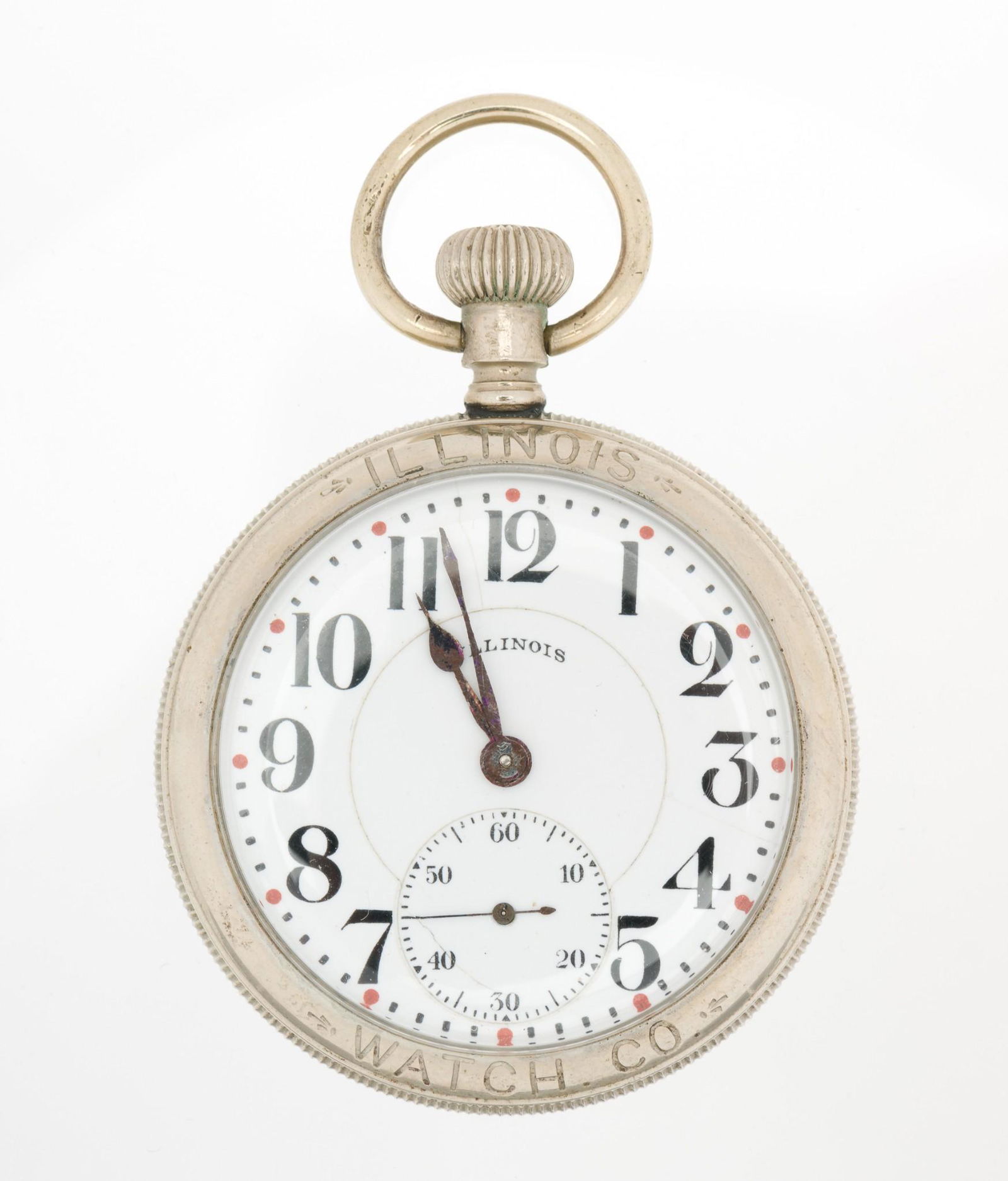 Illinois Watch Co 17J Salesman Sample Pocket Watch (1 of 2)