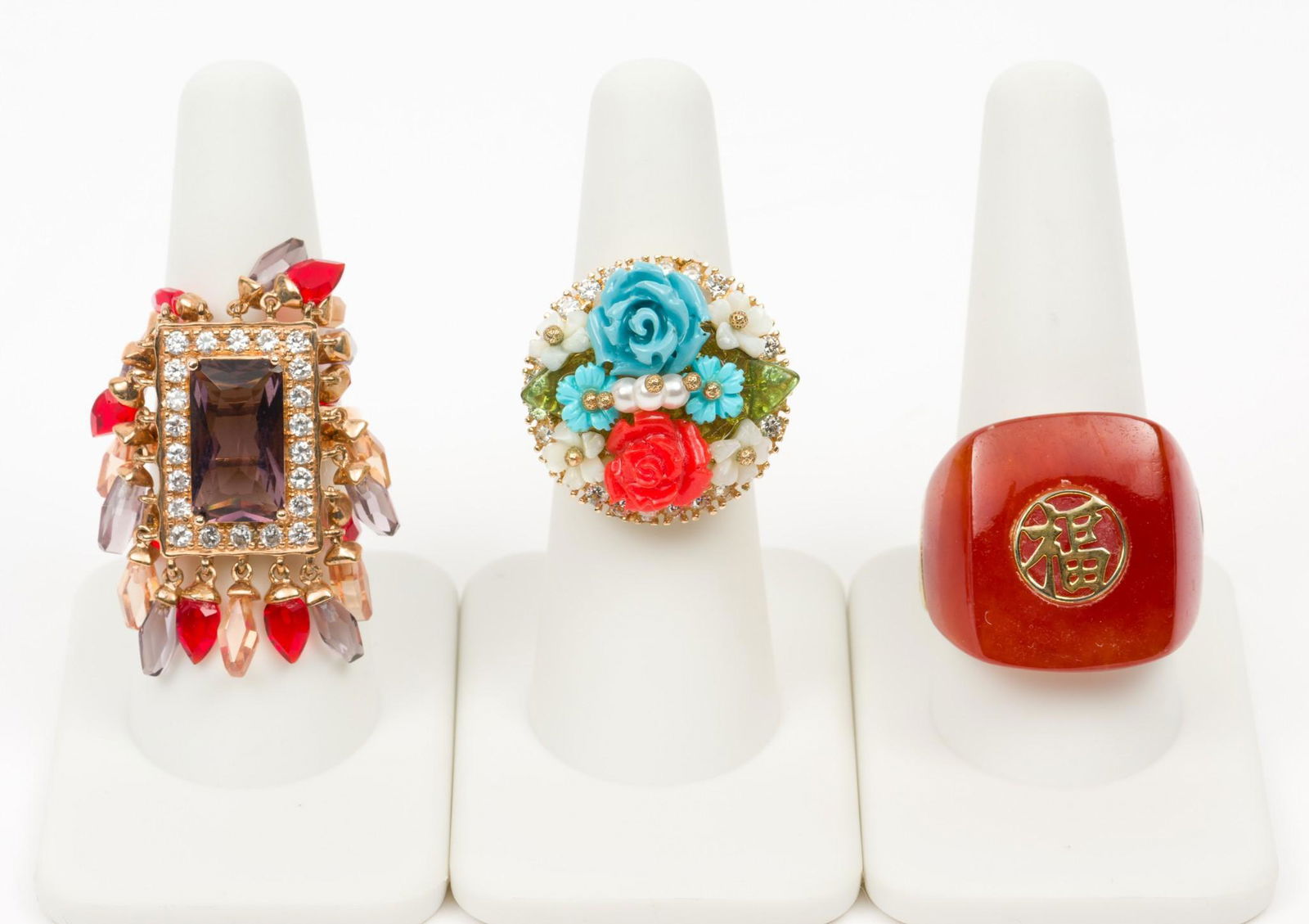 3 Vermeil Fashion Rings (1 of 10)