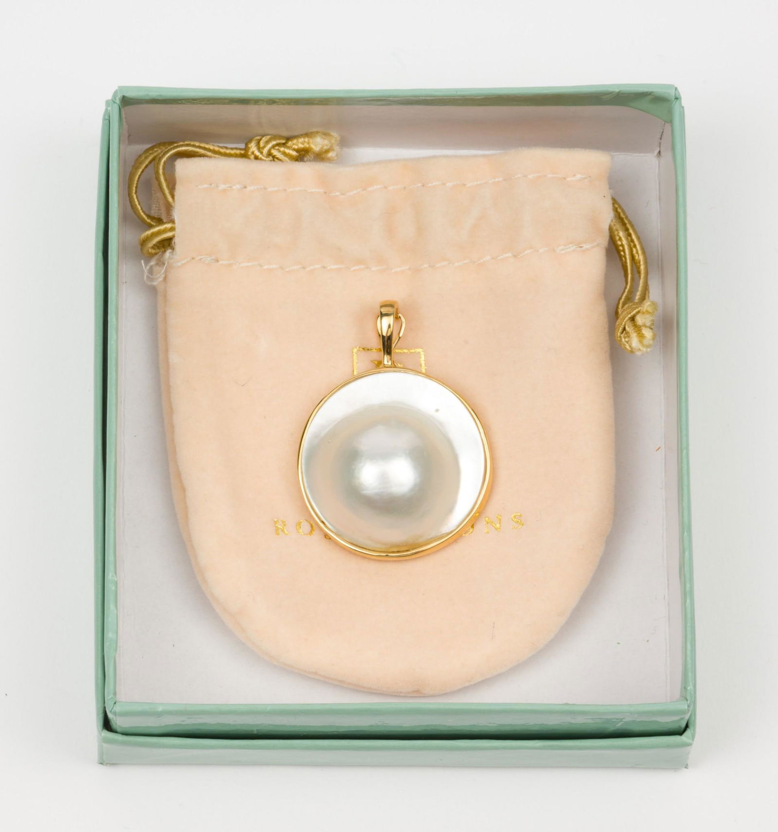 Ross Simons 14K Blister Pearl Pendant (1 of 3)