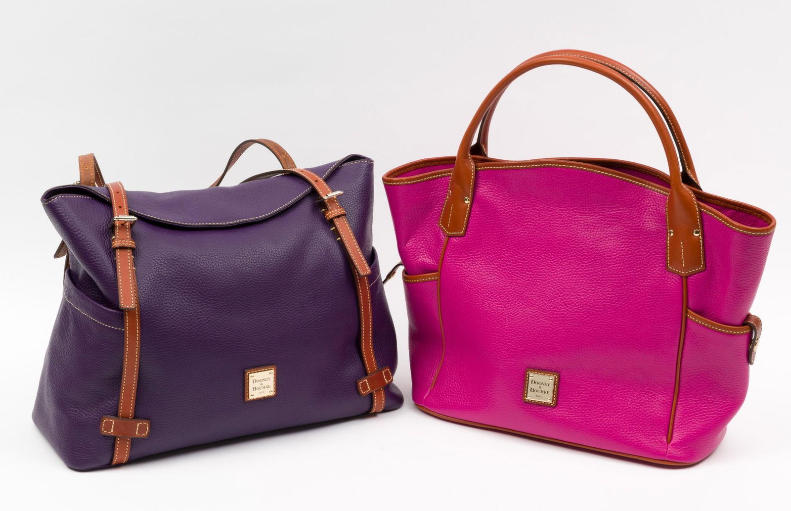 2 Dooney & Bourke Leather Double Strap Totes (1 of 9)