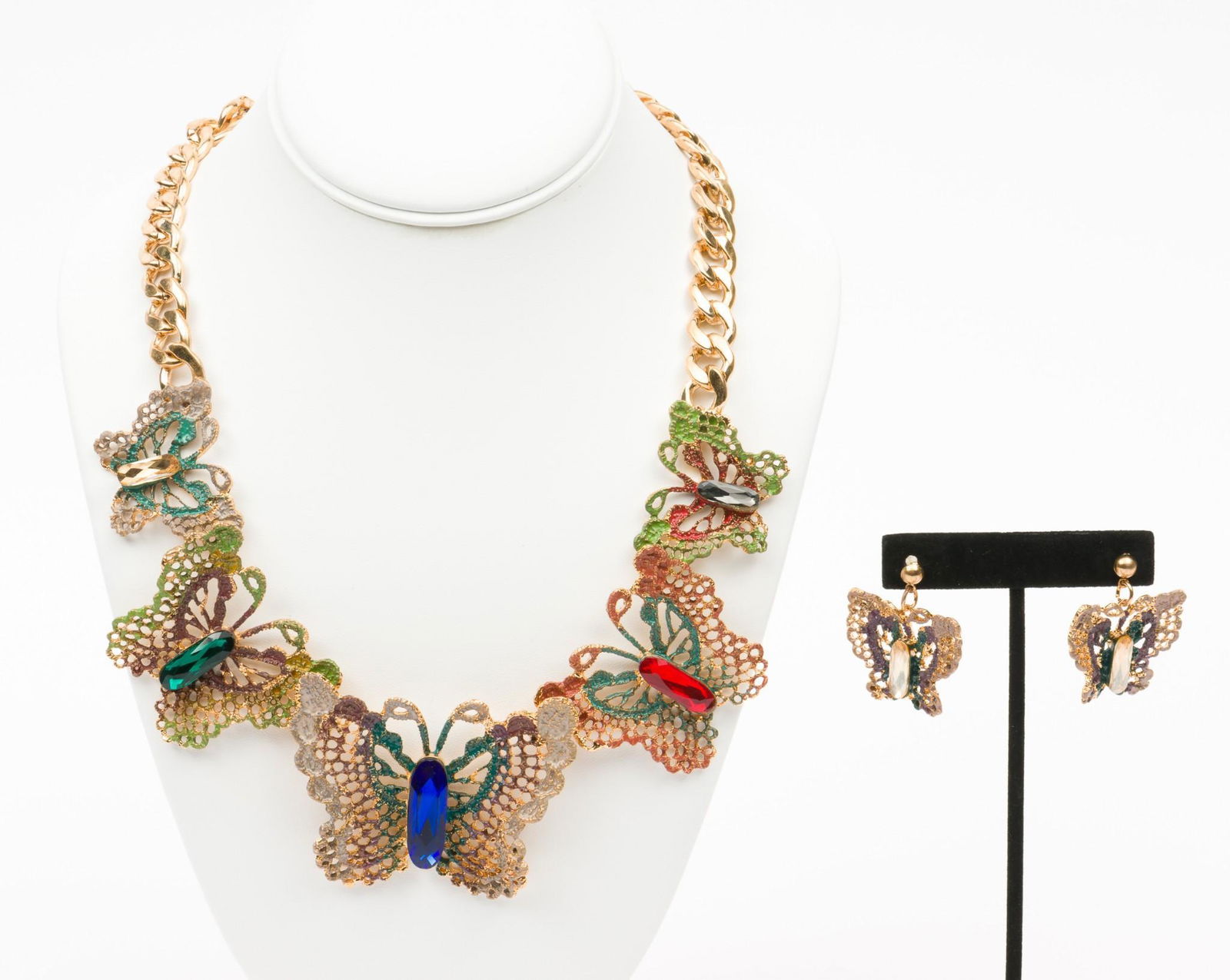 Butterfly Necklace and Earrings (1 of 6)