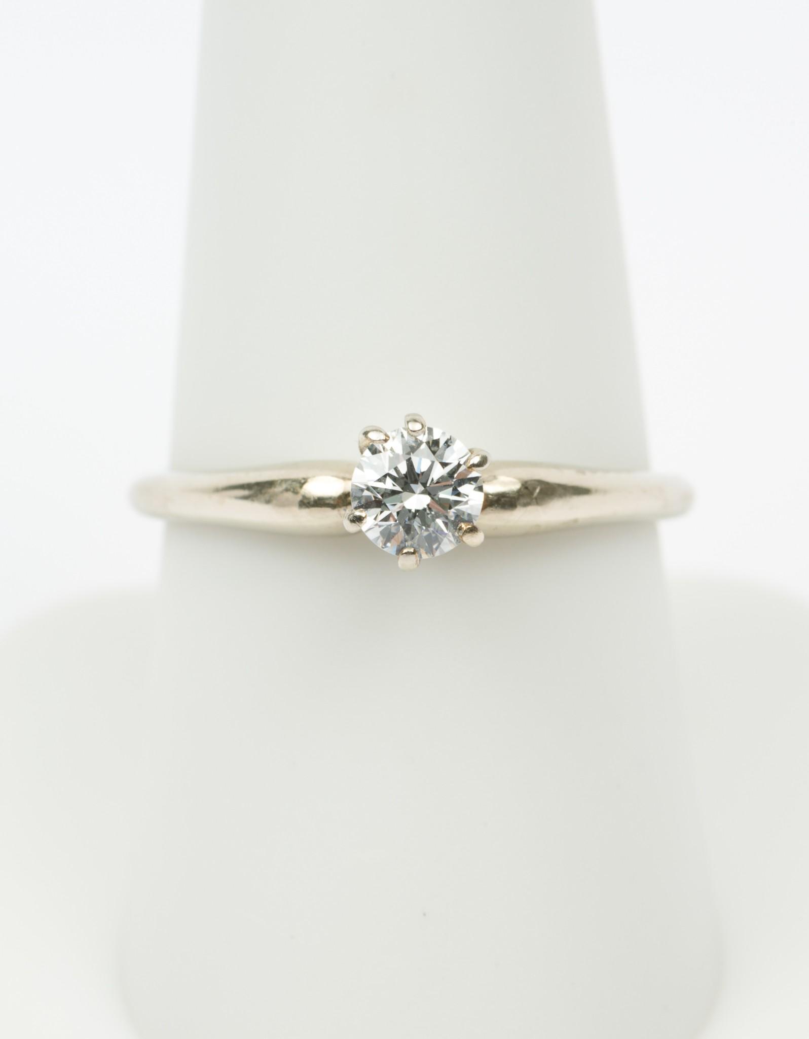 18K White Gold & .39 Ct Diamond Ring (1 of 4)