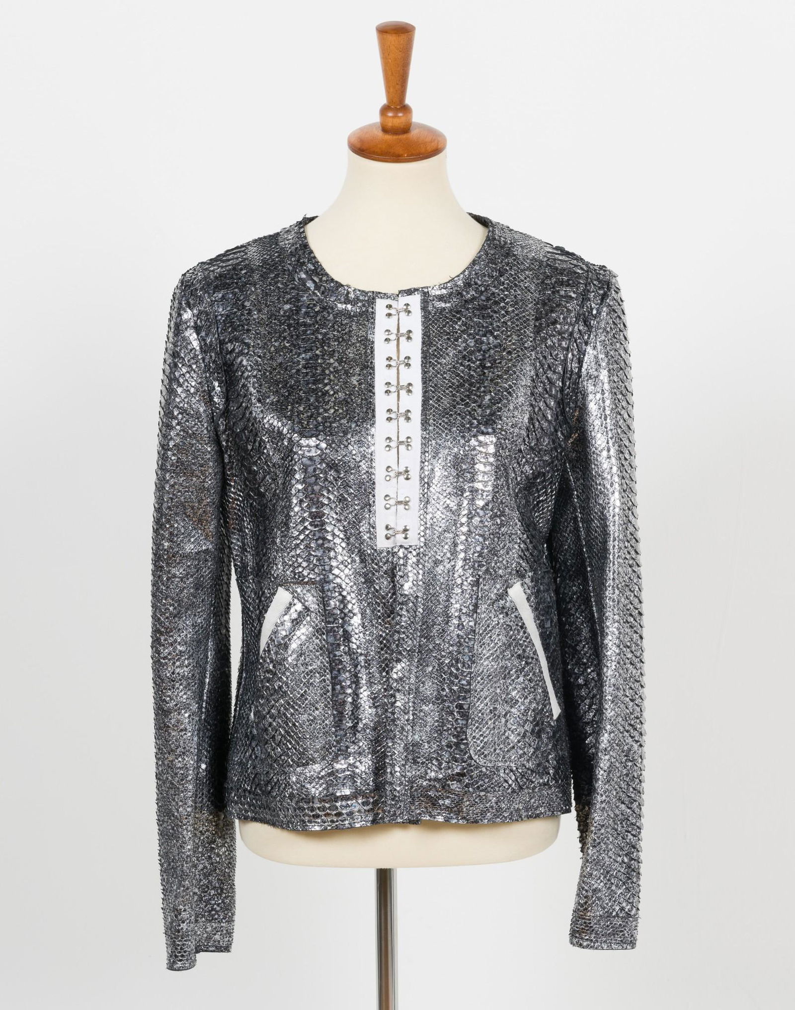 Thakoon Ladies Silver Python Jacket (1 of 5)