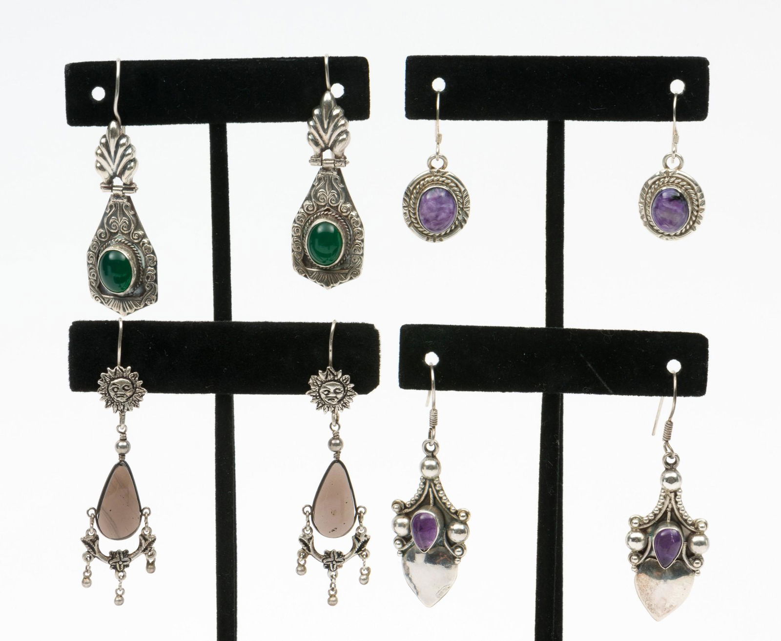 4 Pairs of Sterling Earrings (1 of 12)