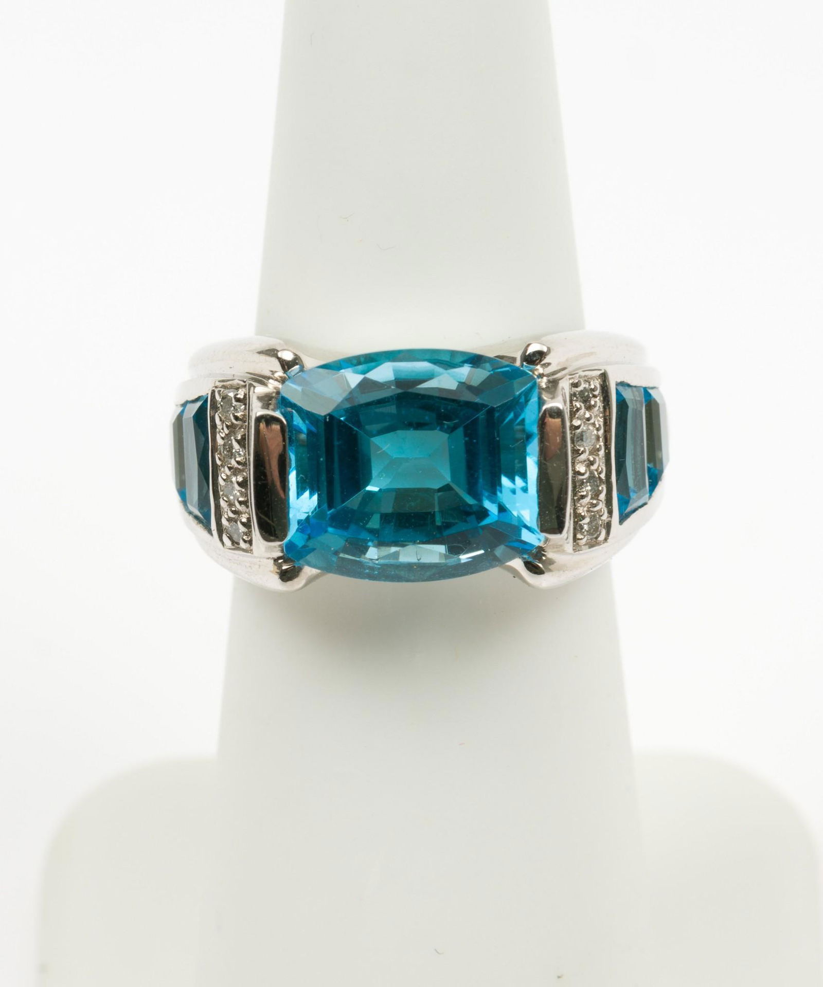 14K White Gold Gemstone Ring (1 of 3)